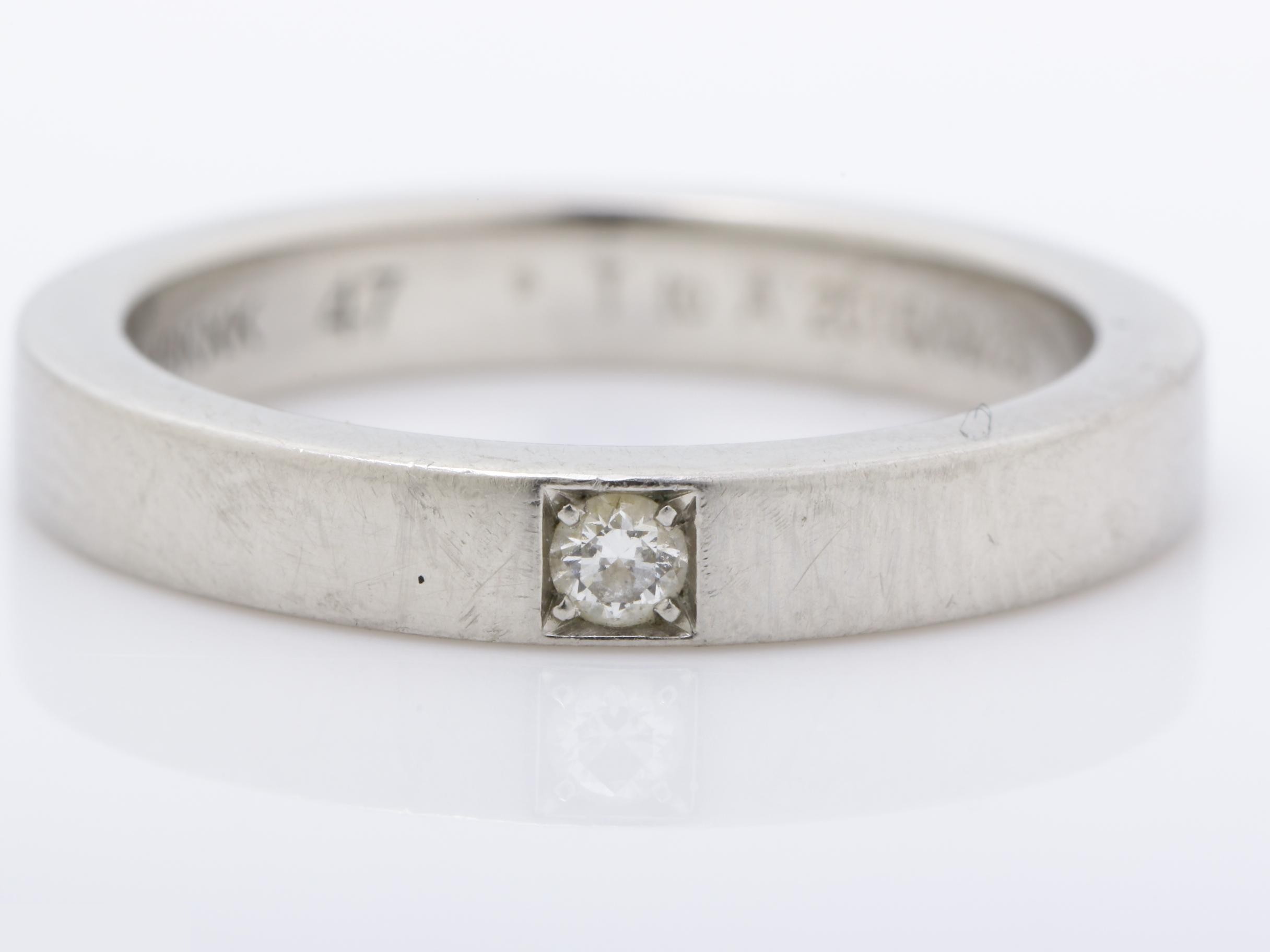 ring, Pt950, diamond, 5.2g — view 2
