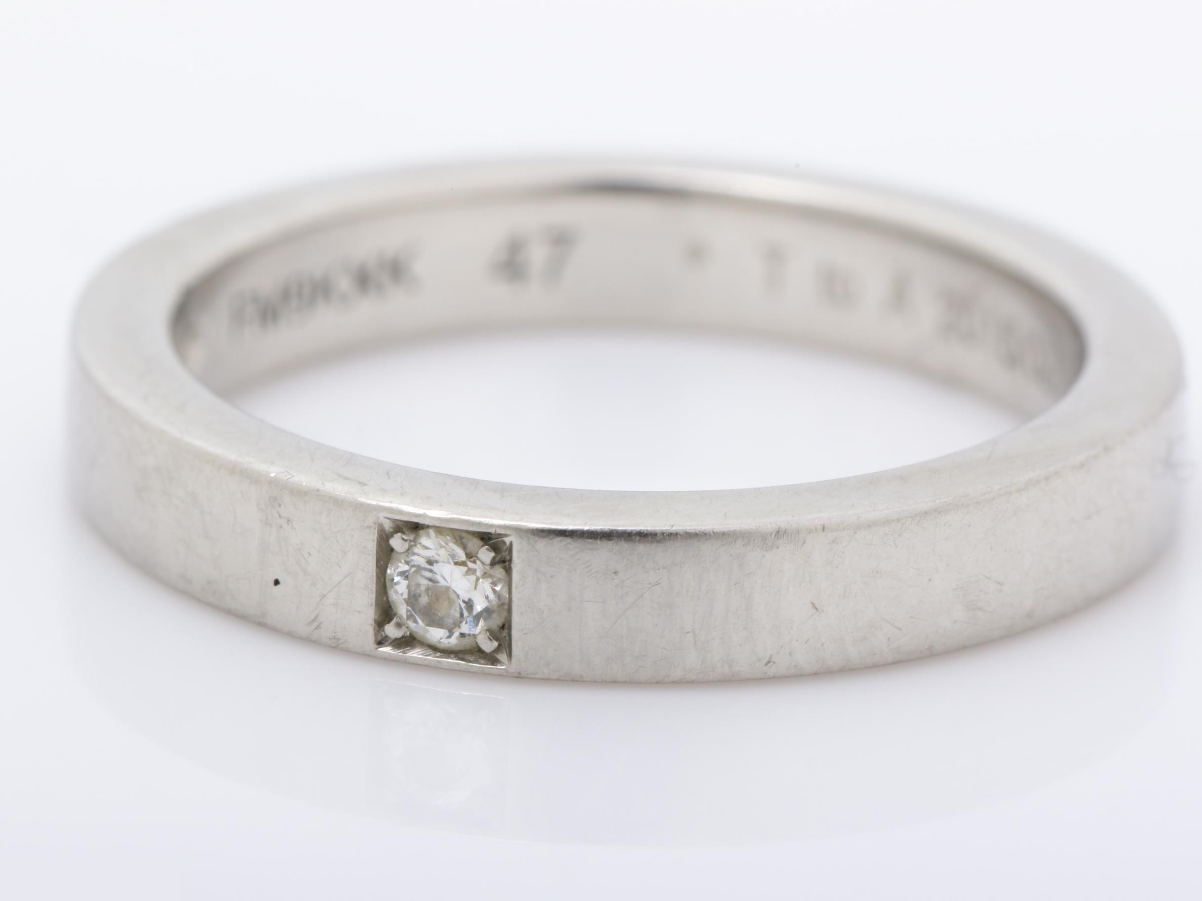 ring, Pt950, diamond, 5.2g — view 3