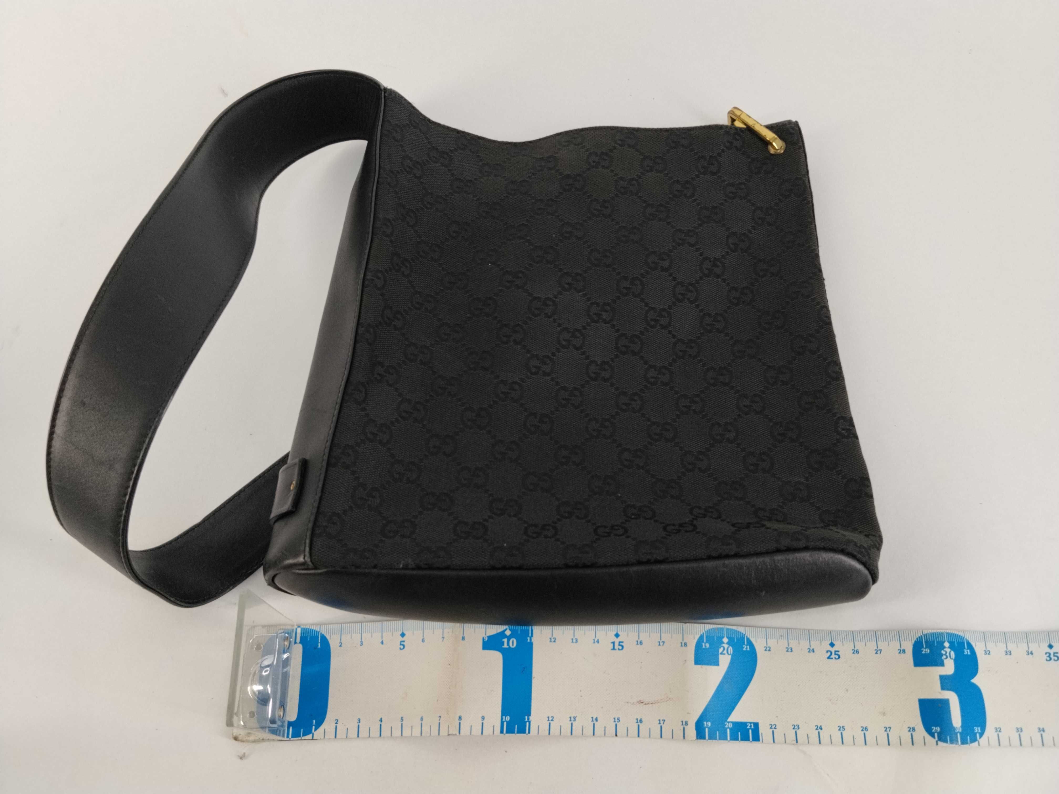 GG Canvas Shoulder Bag (Black) — view 2