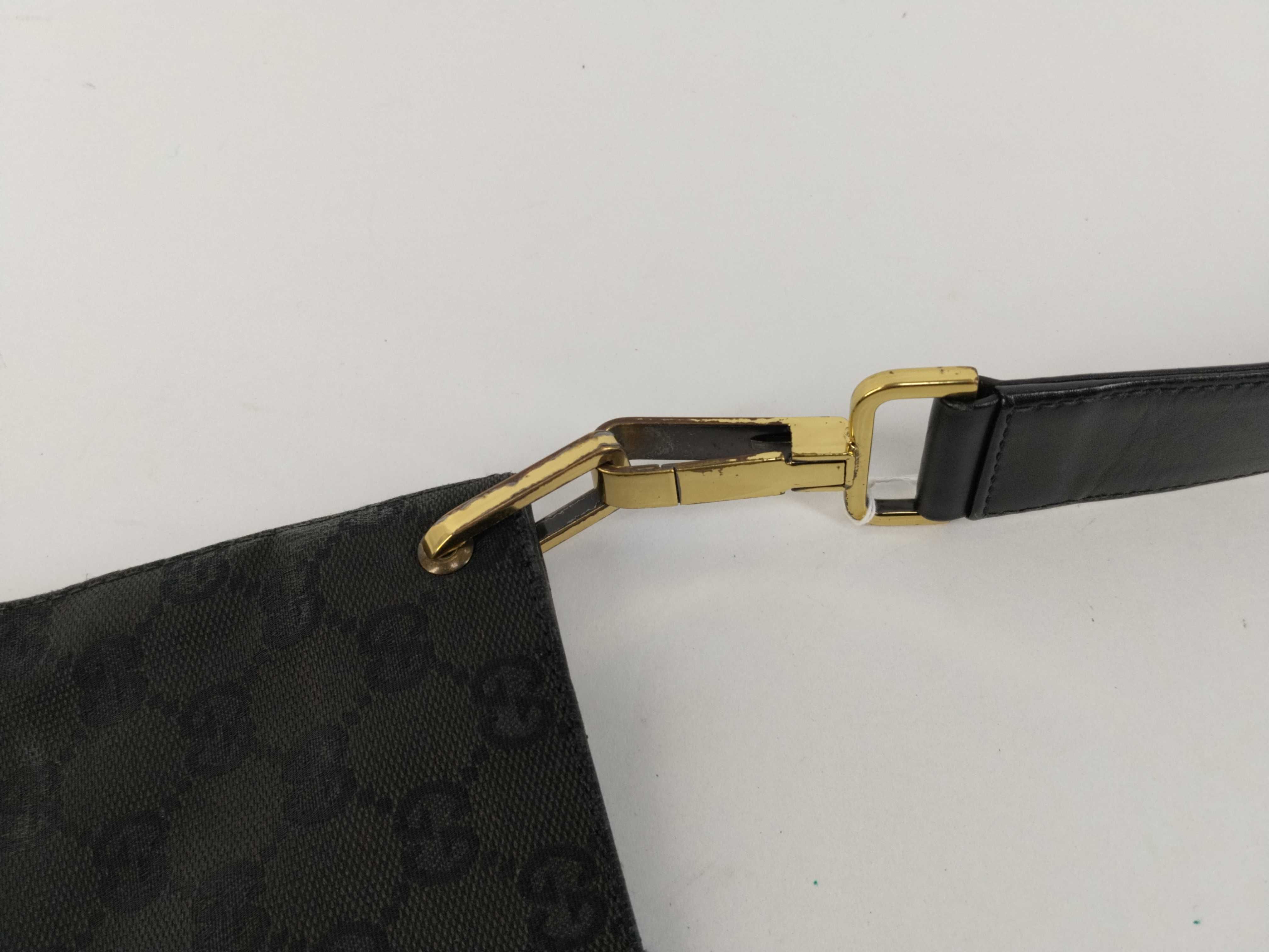 GG Canvas Shoulder Bag (Black) — view 6