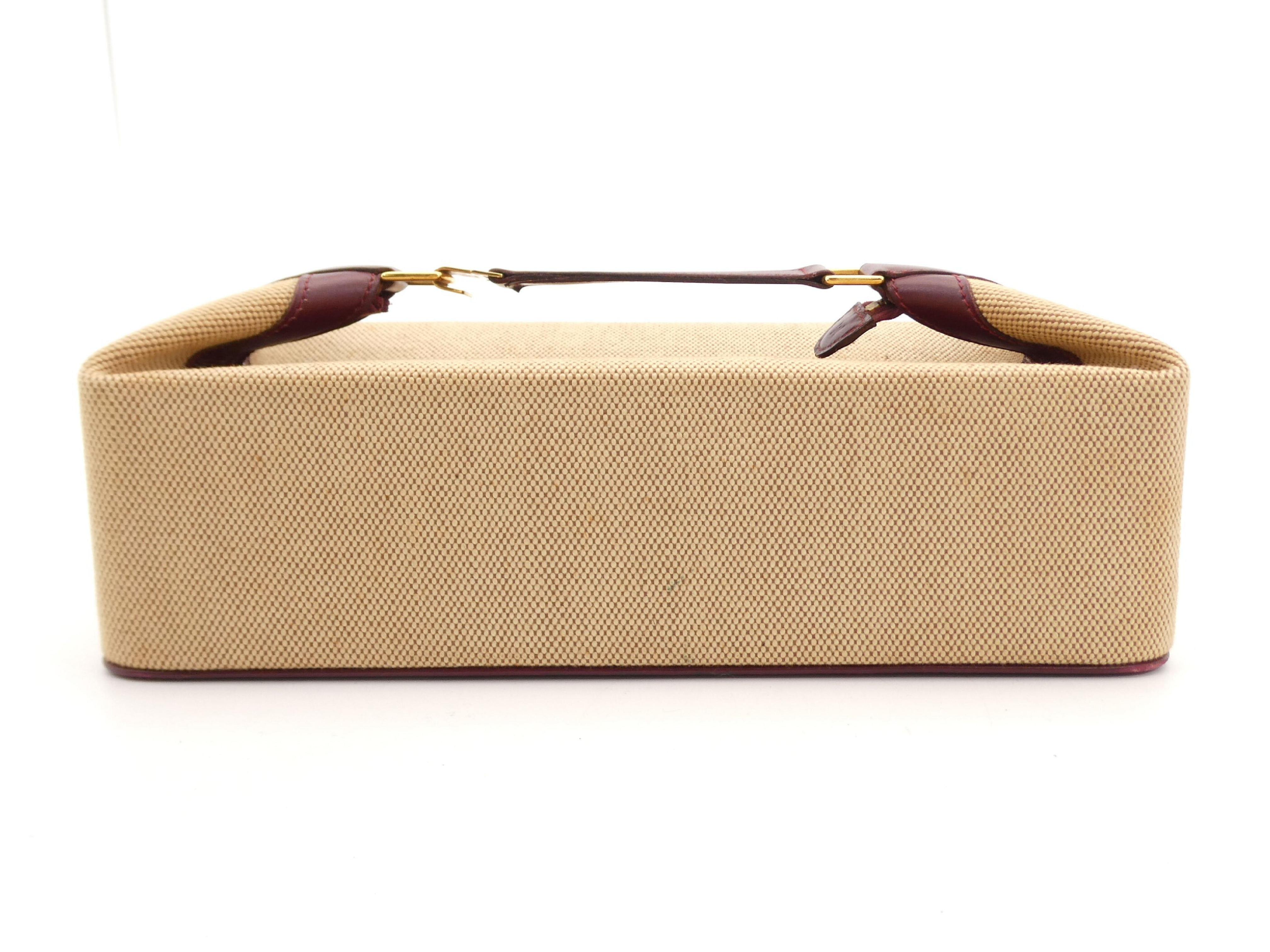 Toile H Leather Vanity Bag with "J" Stamp — view 2