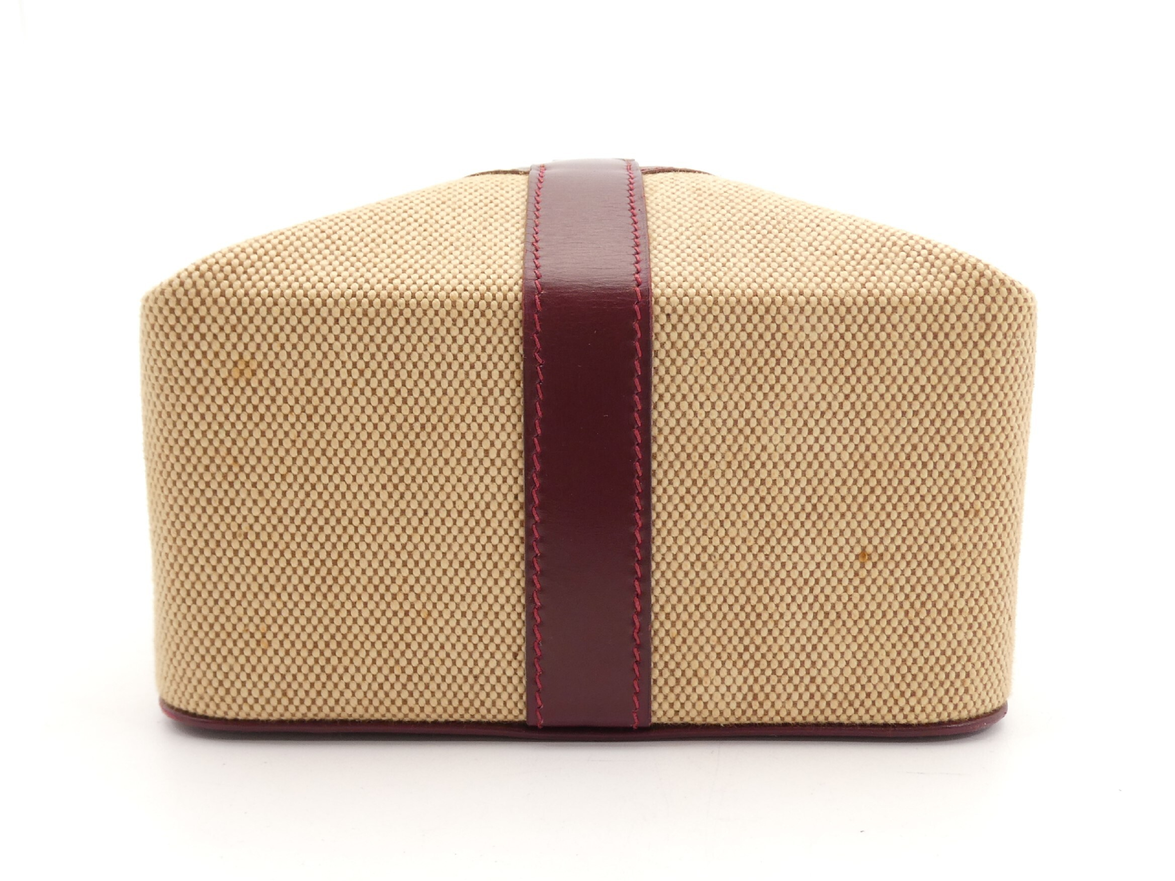 Toile H Leather Vanity Bag with "J" Stamp — view 4