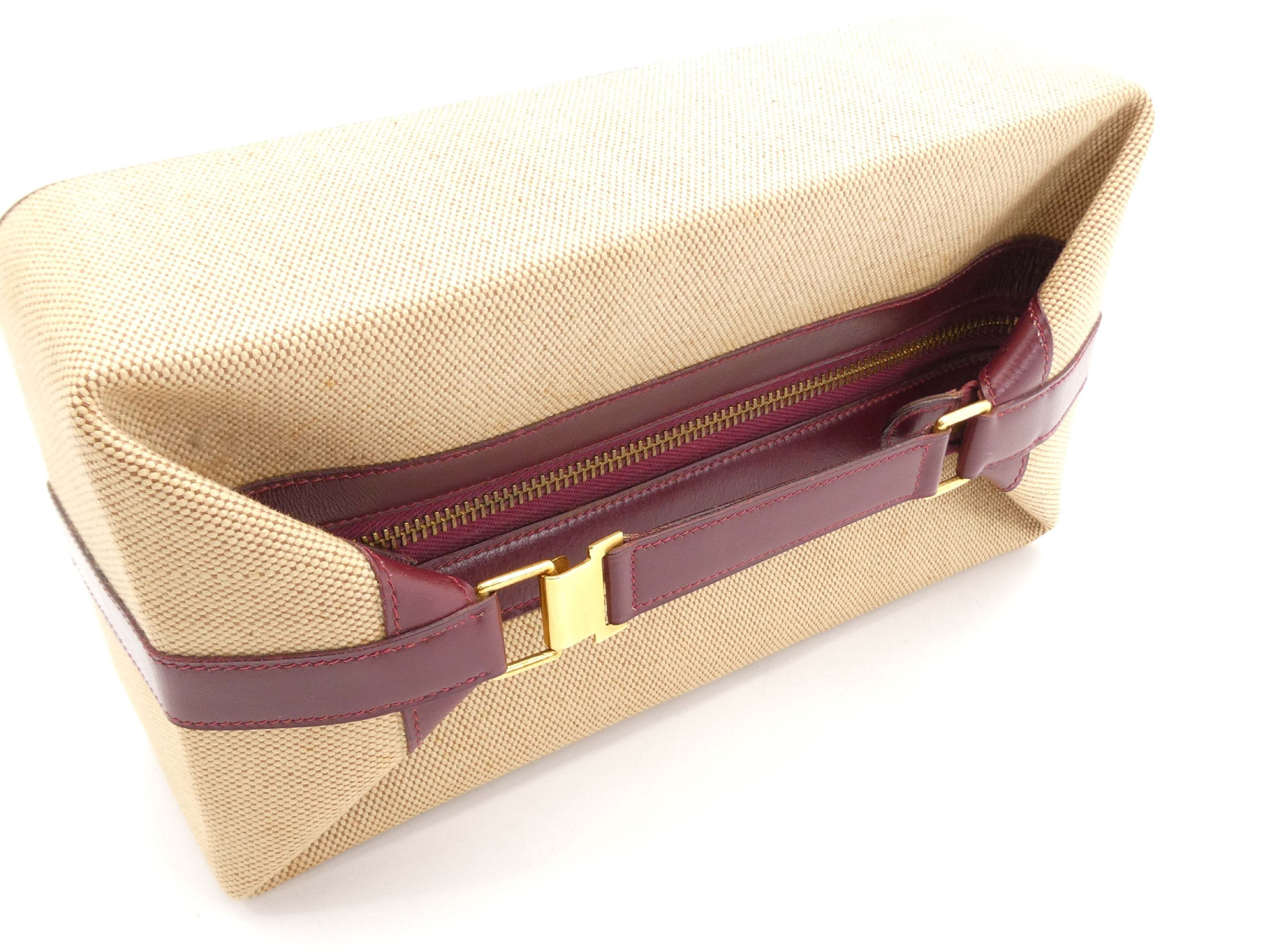Toile H Leather Vanity Bag with "J" Stamp — view 6