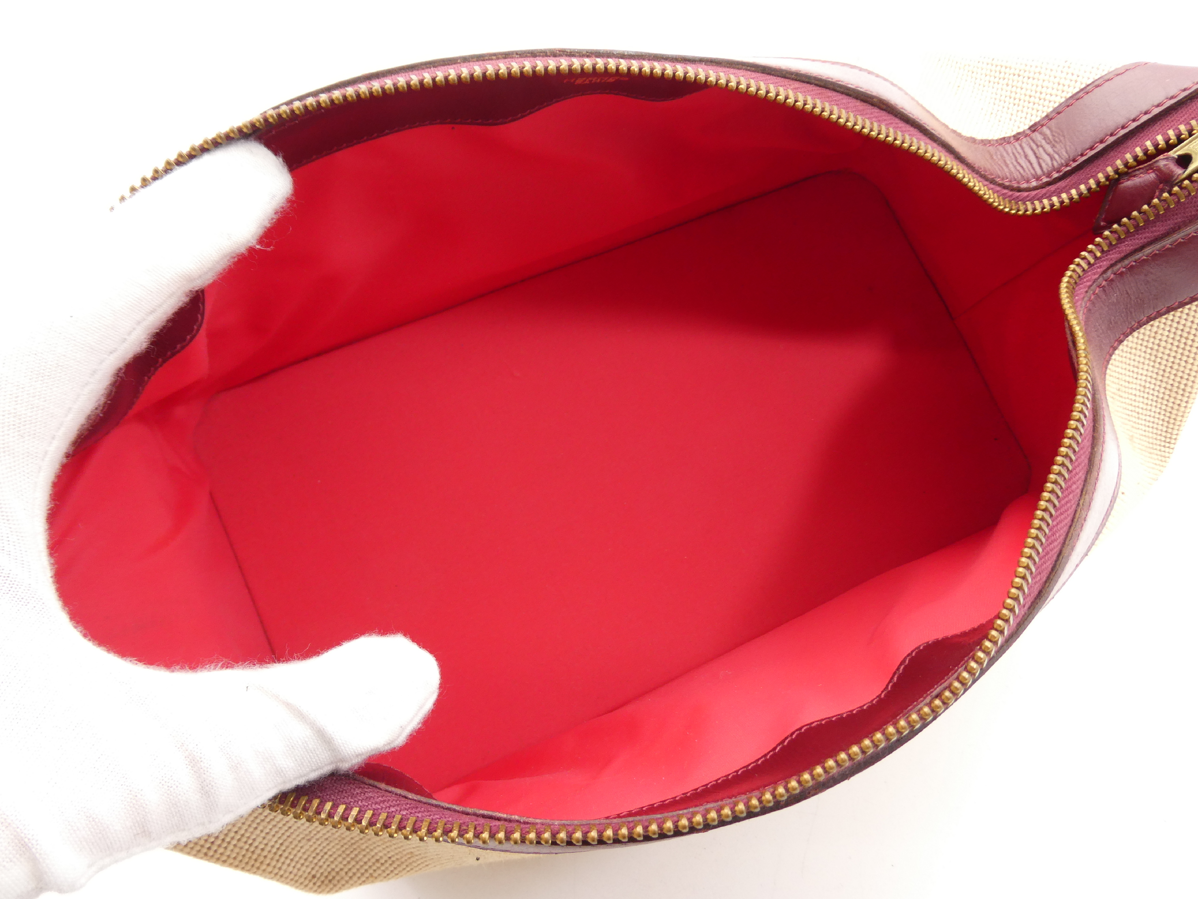 Toile H Leather Vanity Bag with "J" Stamp — view 7