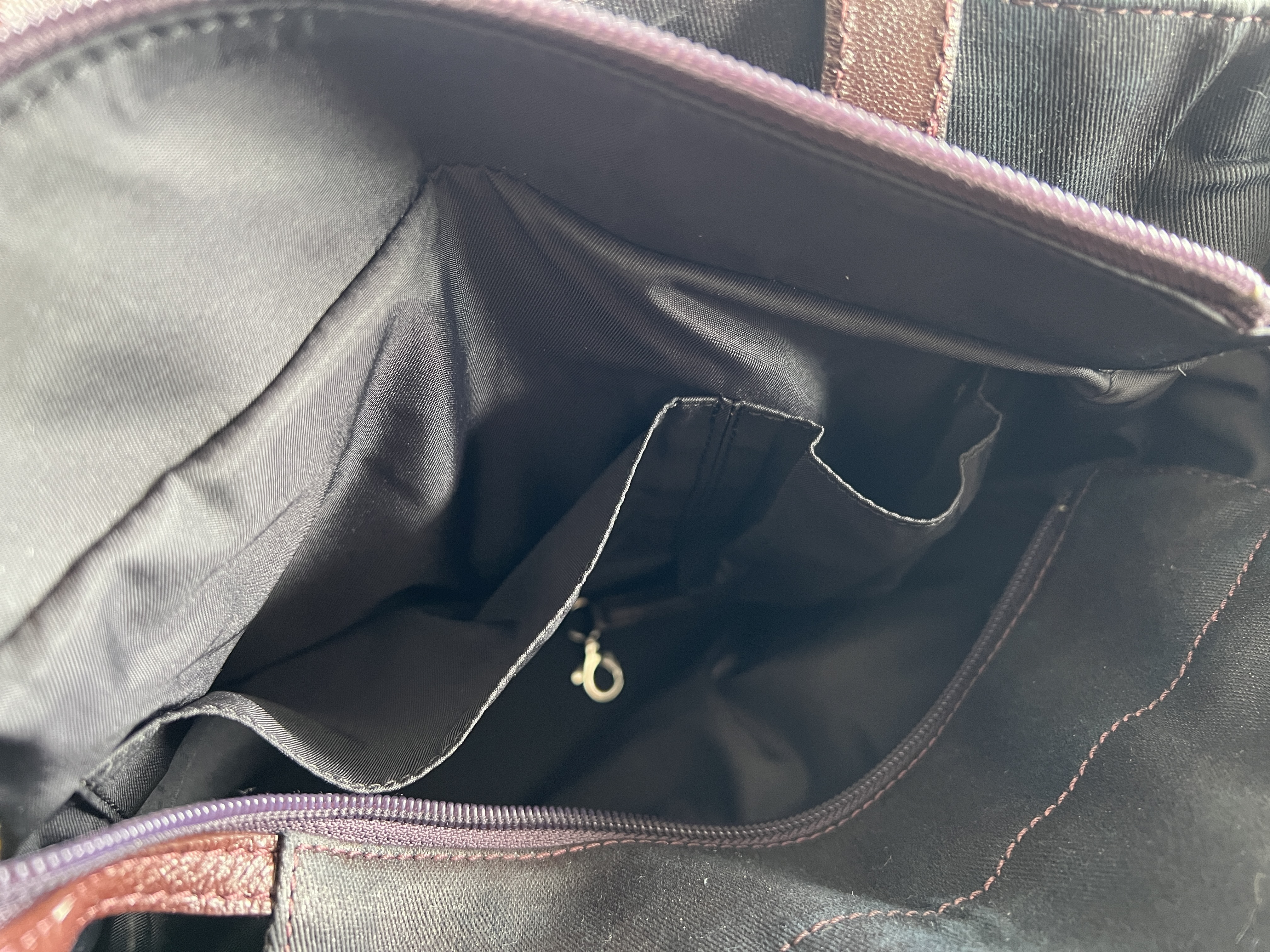 Paris Biarritz PM Matelassé Coco Mark Coco Charm Leather Brown Handbag (Serial Number 11) — view 9