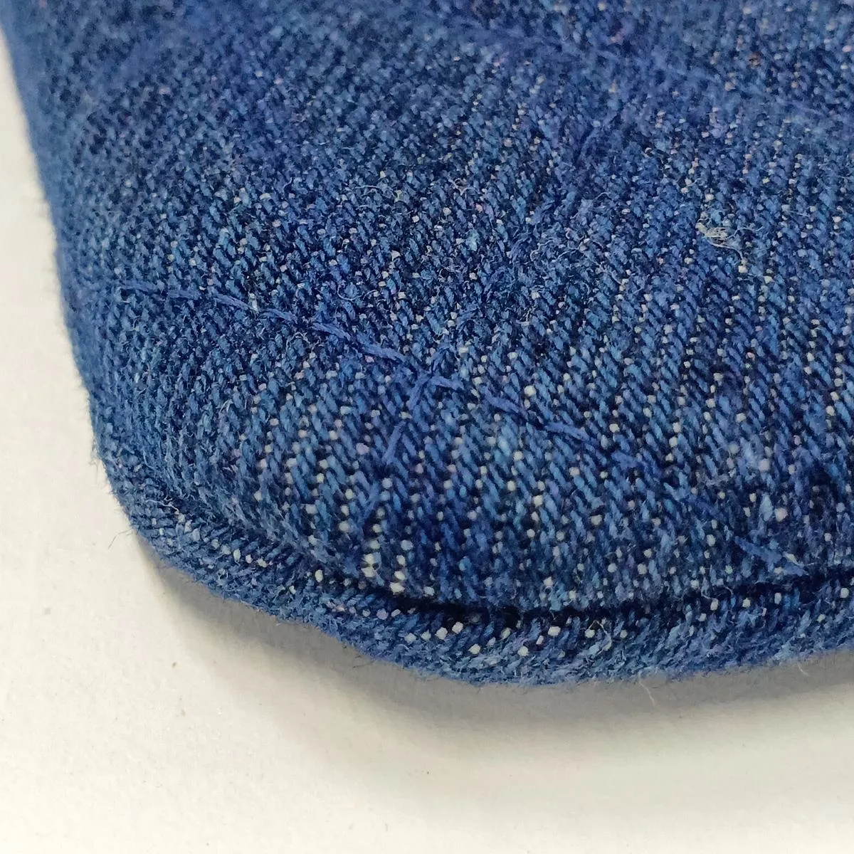 Matelassé Denim Clutch Bag, Blue, Silver Hardware, 25998431, Serial Number 25 — view 10