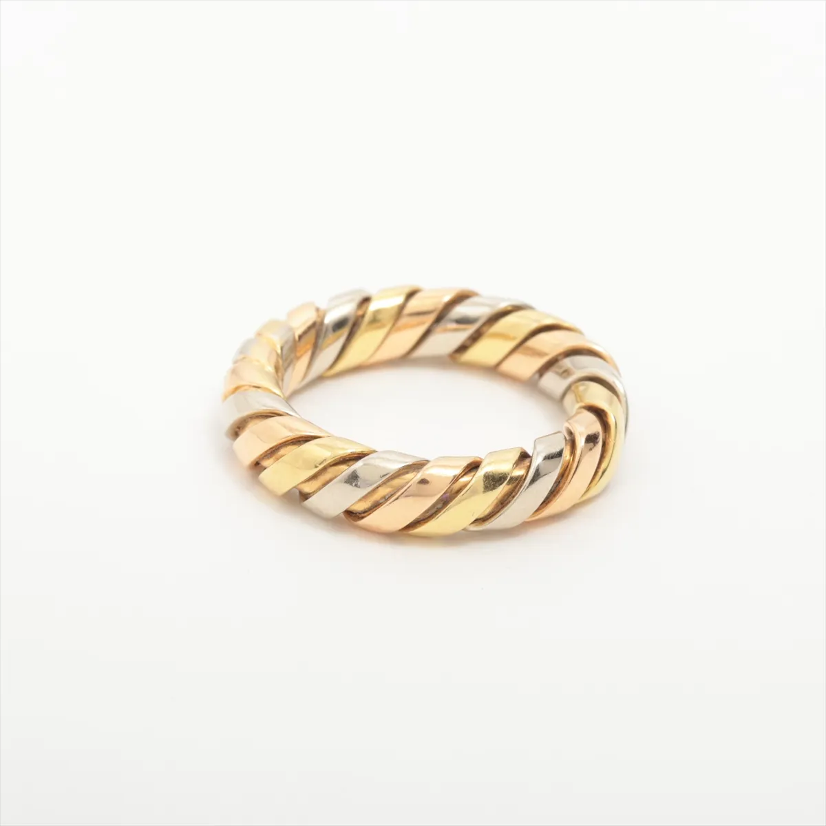 Tubogas Ring 750 (YG x PG x WG) 5.1g, dents, distortion — view 2