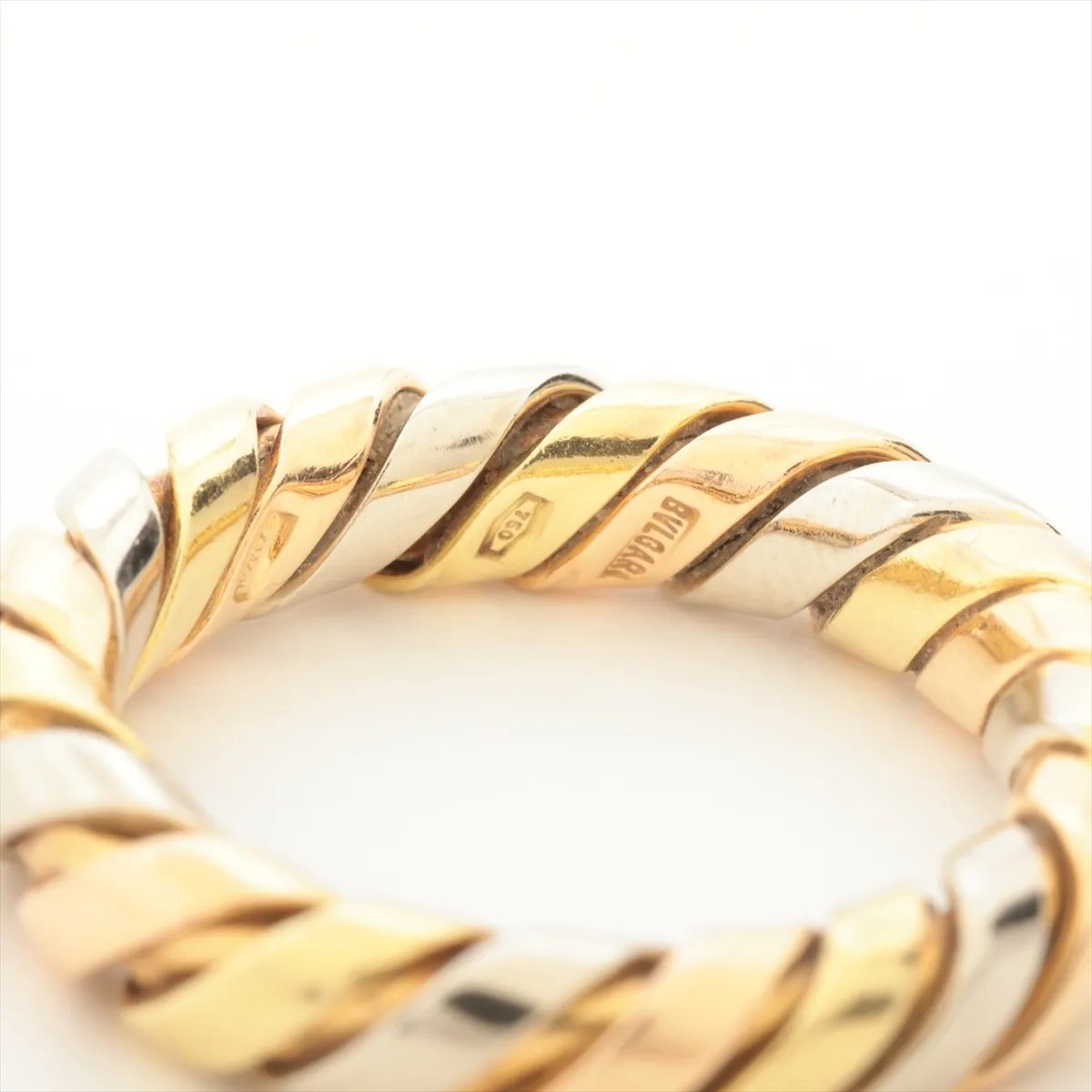 Tubogas Ring 750 (YG x PG x WG) 5.1g, dents, distortion — view 3