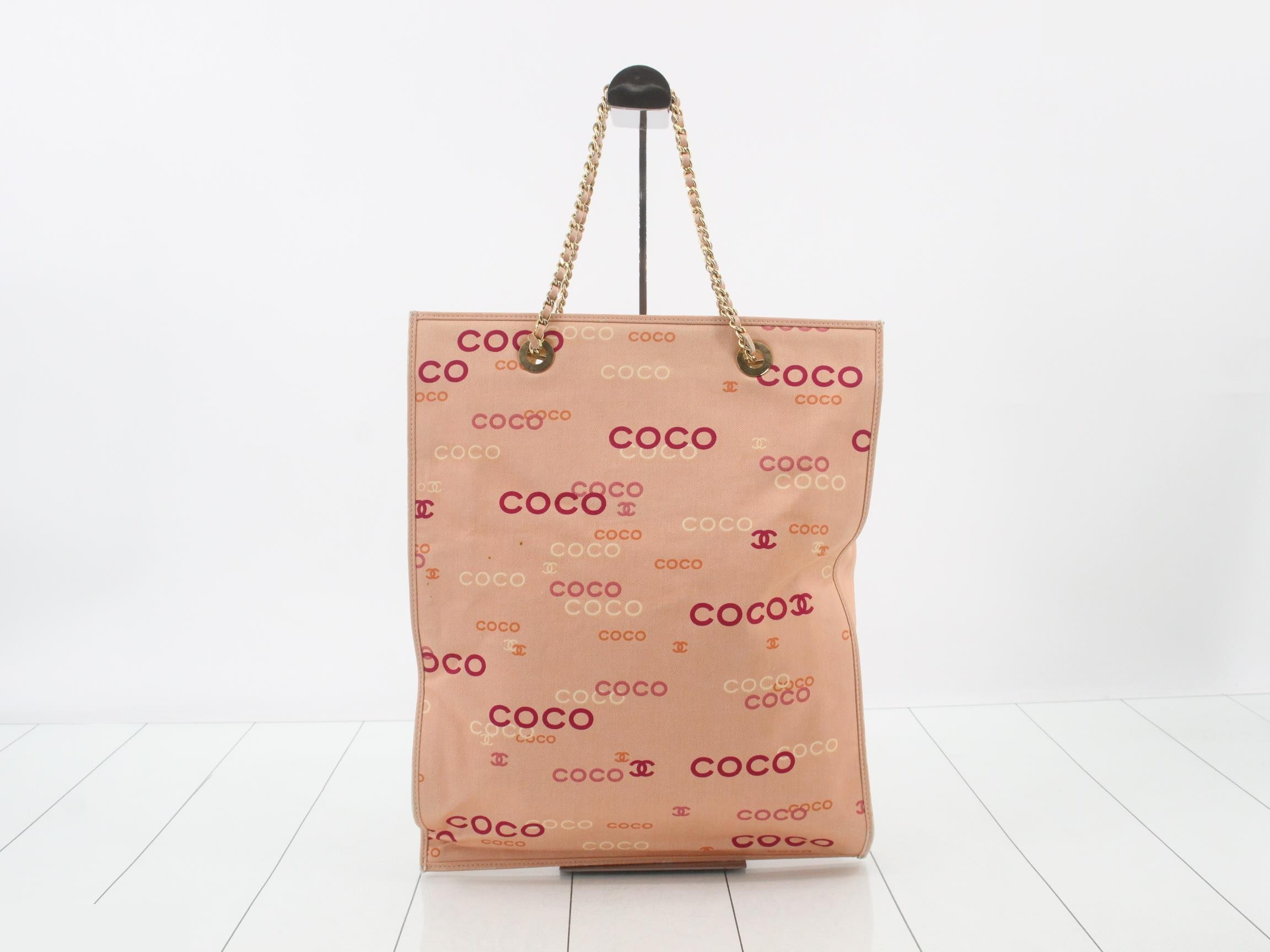 Canvas Chain Tote Bag PK