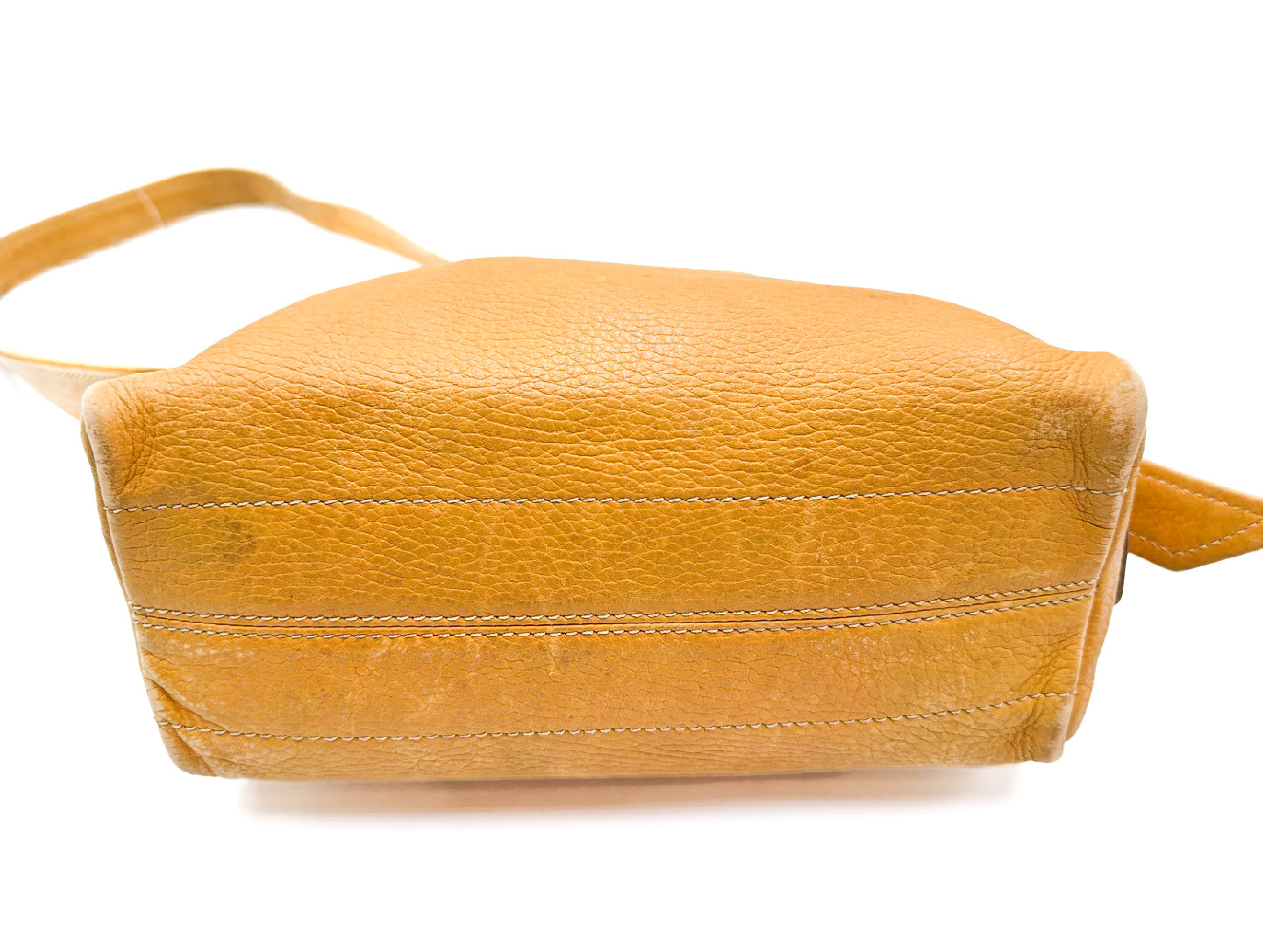 Anagram Gold Hardware Leather Shoulder Bag — view 6