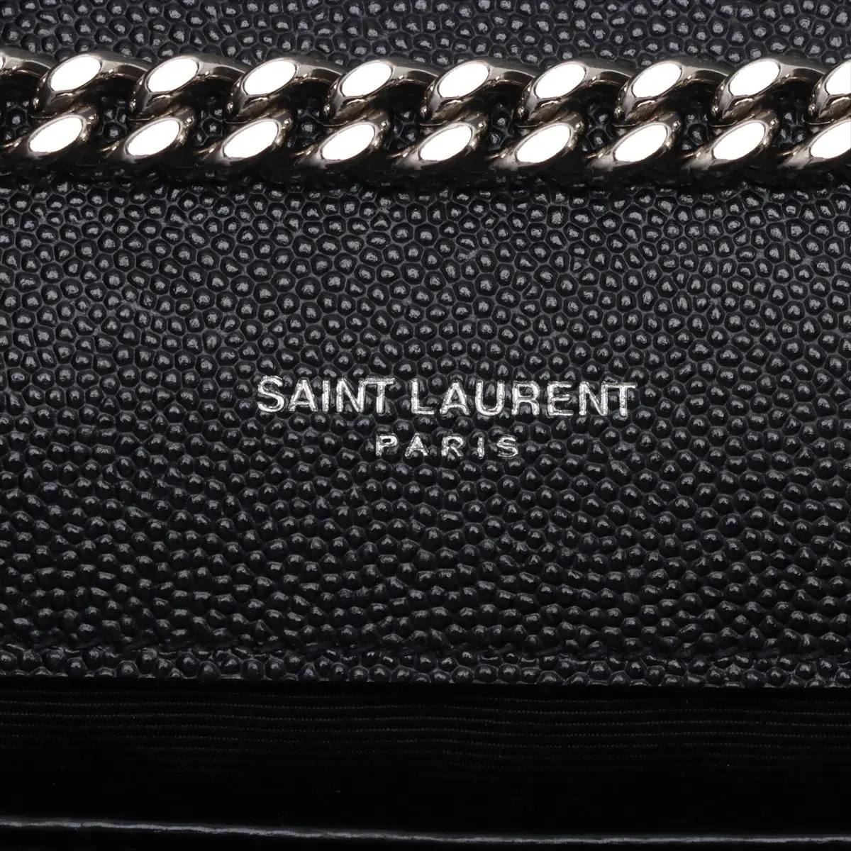 Classic Kate Leather Chain Shoulder Bag Black 364021 — view 7