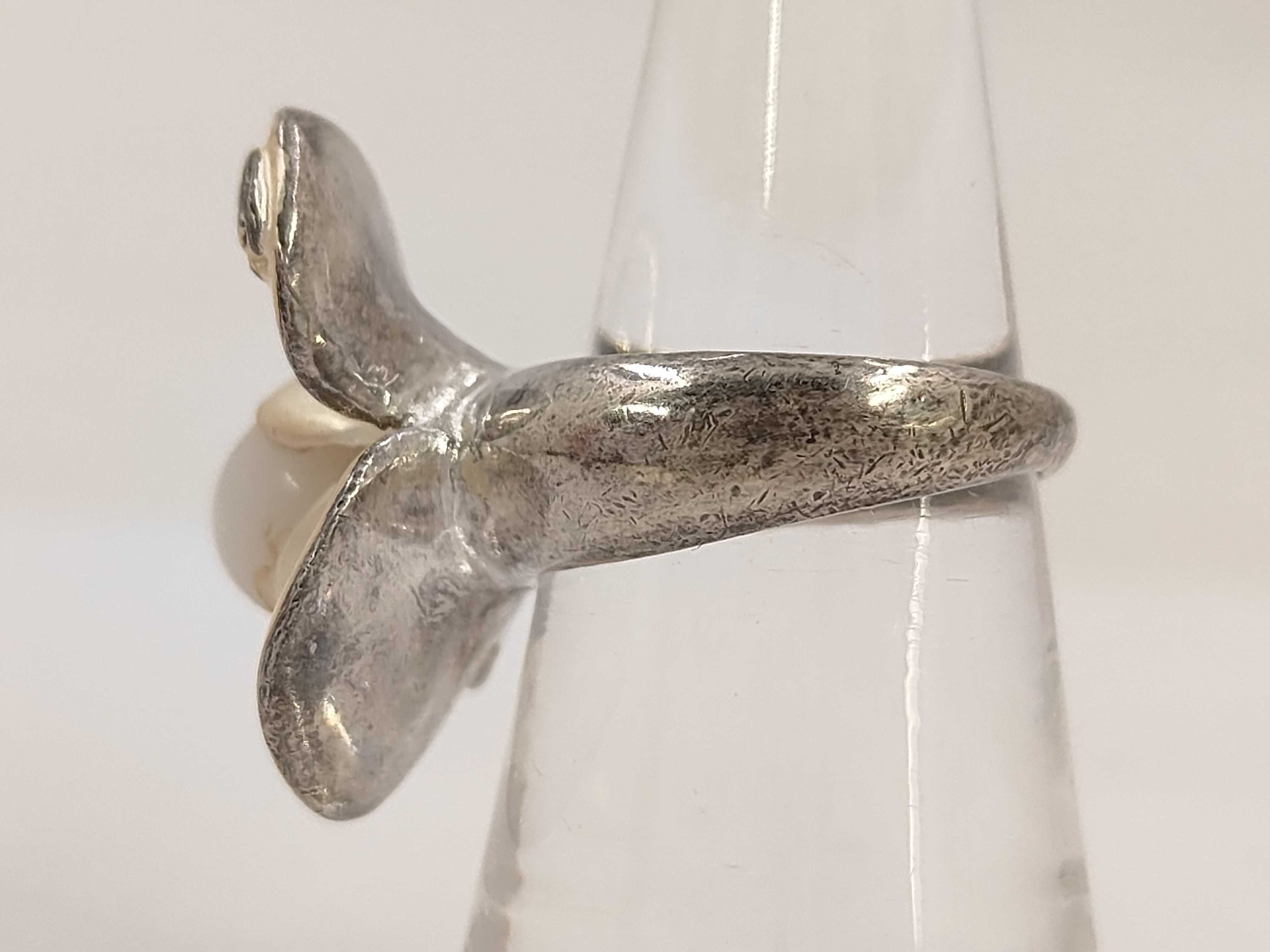 Pearl Flower Silver RG Ring — view 2