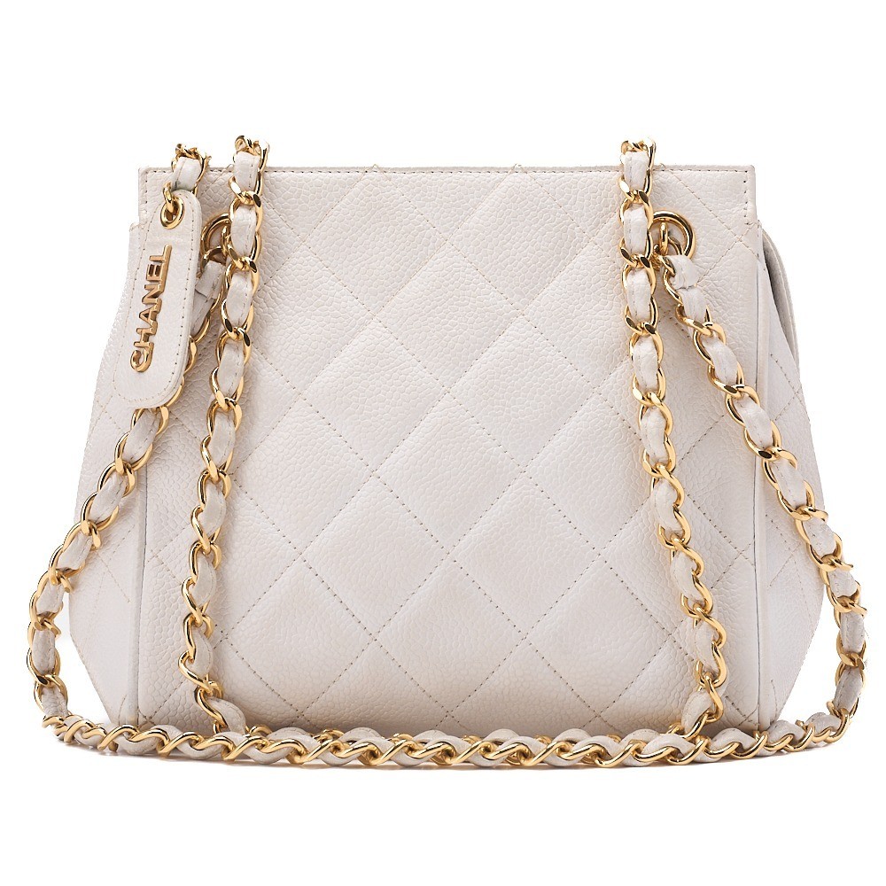Caviar Skin Matelassé Chain Shoulder Bag