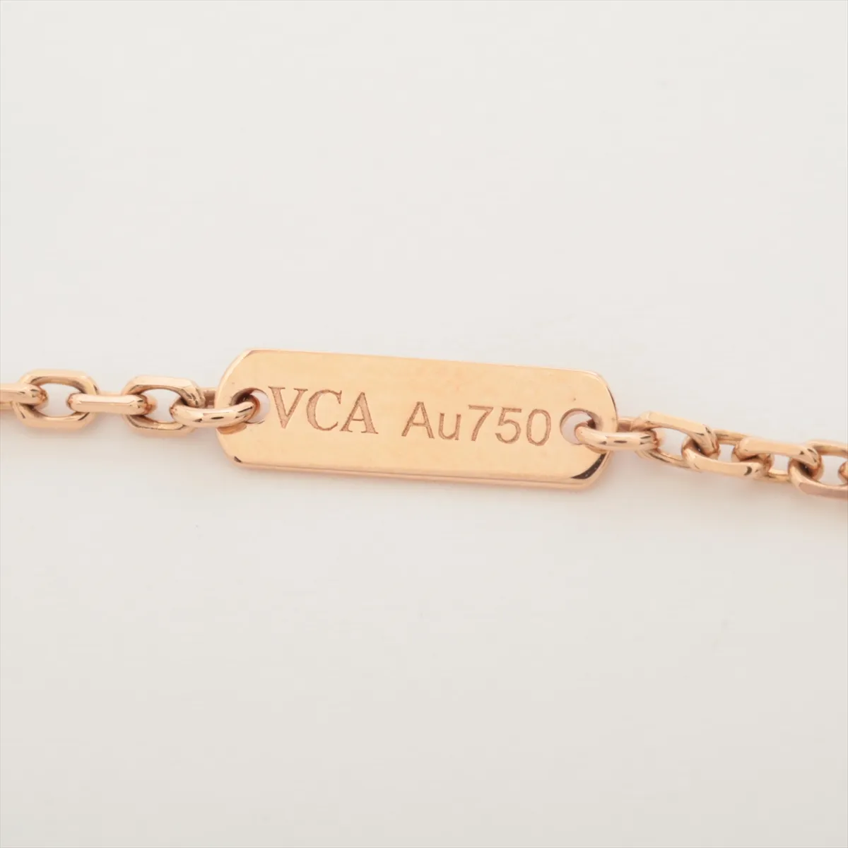 de Papillon Shell Diamond Necklace 750 (PG x WG) 6.6g JE918089 (Hole) — view 4