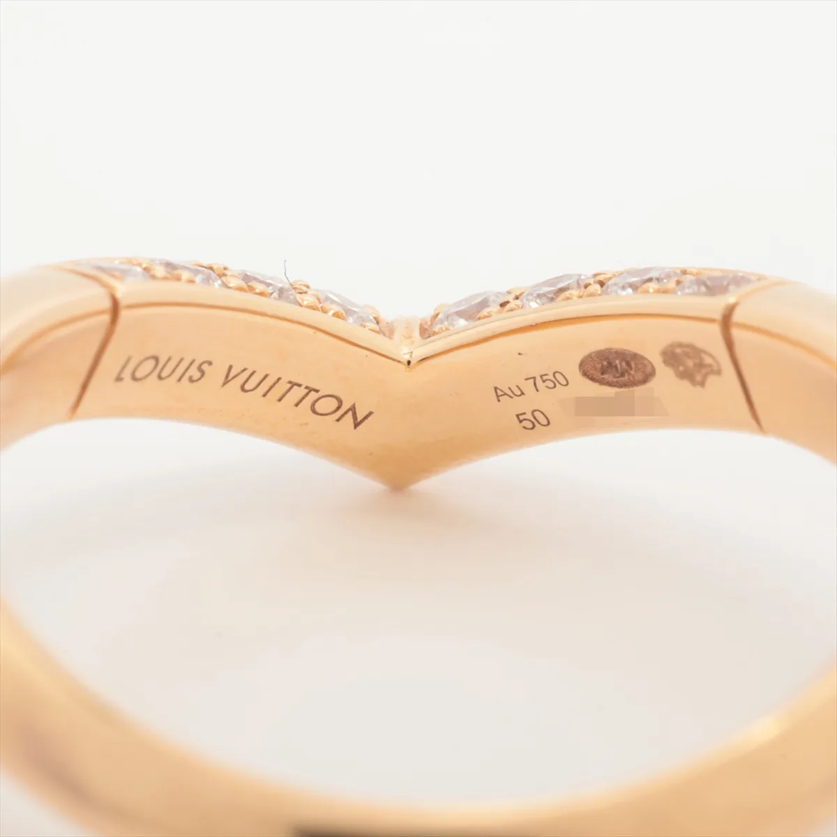 LV Diamond Ring 750 (PG) 3.5g 50 H03510 Q9Y46D — view 3