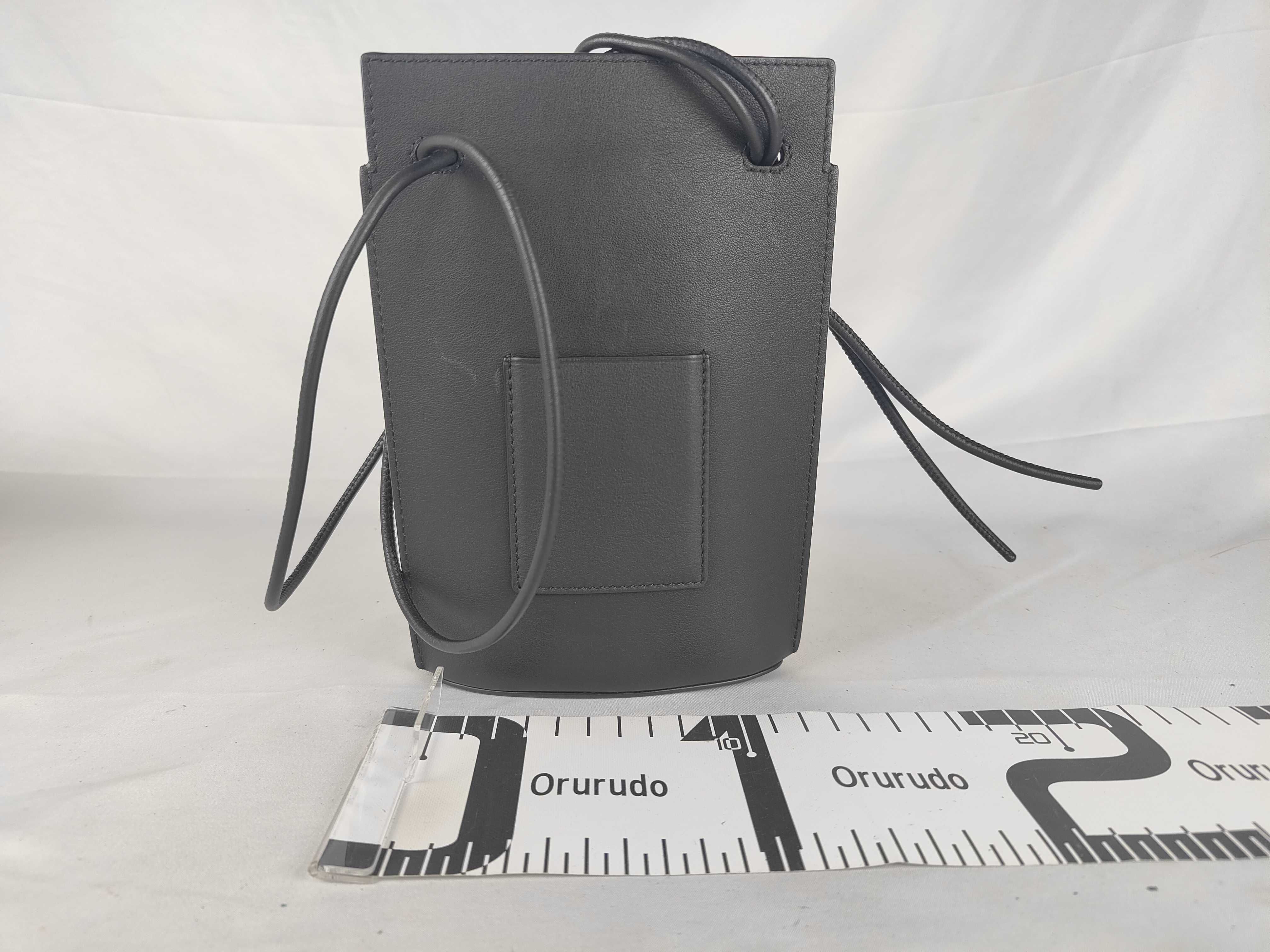 Pebble Leather Shoulder Bag, Black — view 2