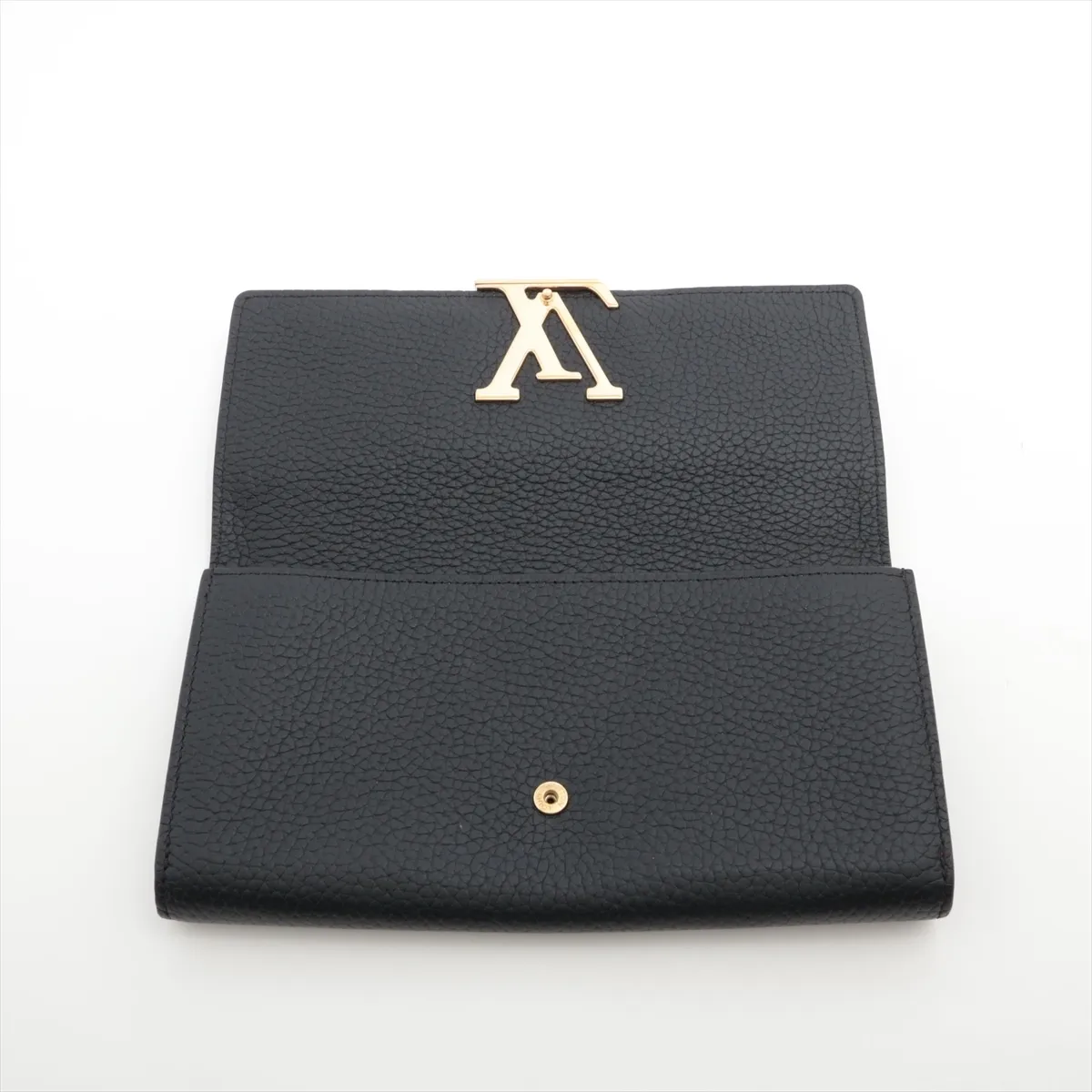 Taurillon Portefeuille Capucines M61248 Noir Long Wallet (RFID detected) — view 3
