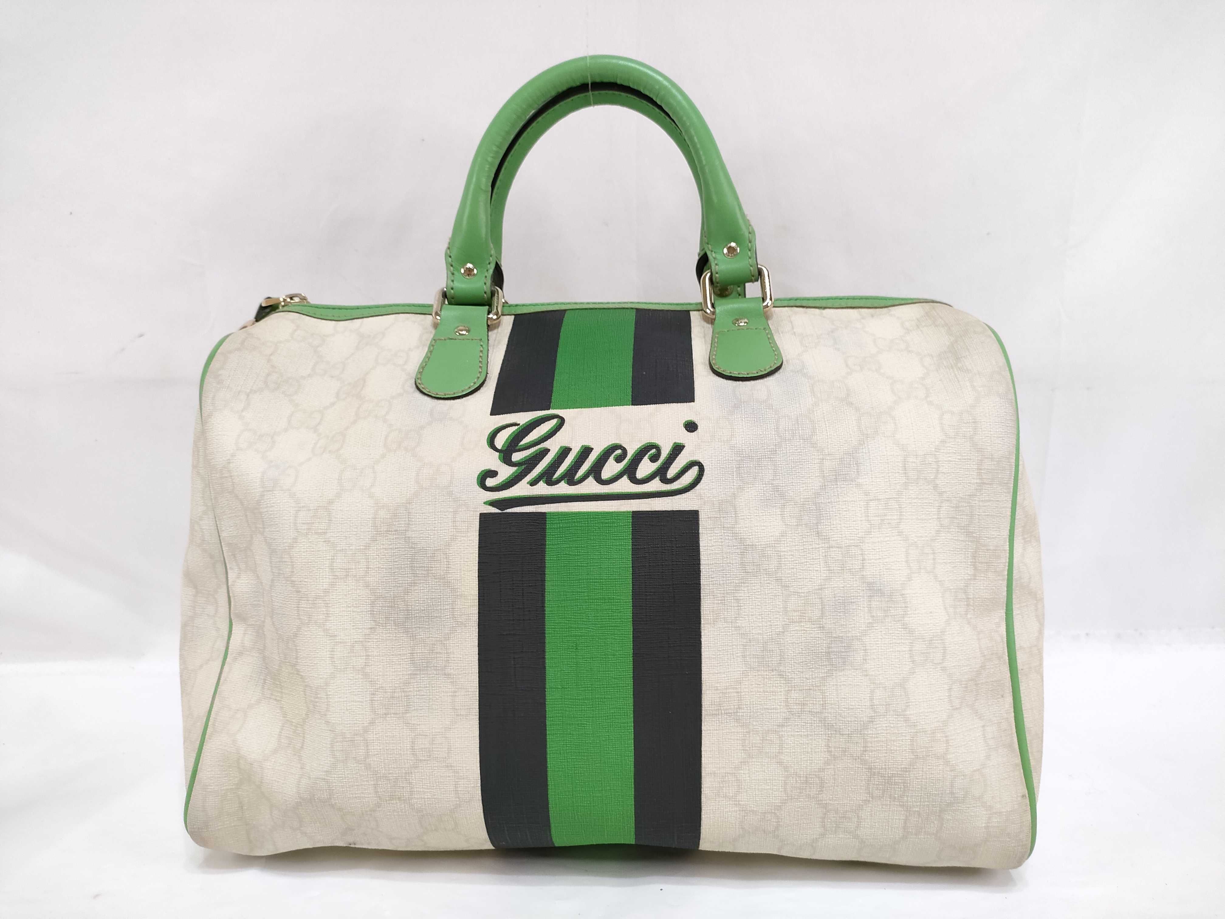 GG DU-GG Supreme PVC Boston Bag 189895 Handbag