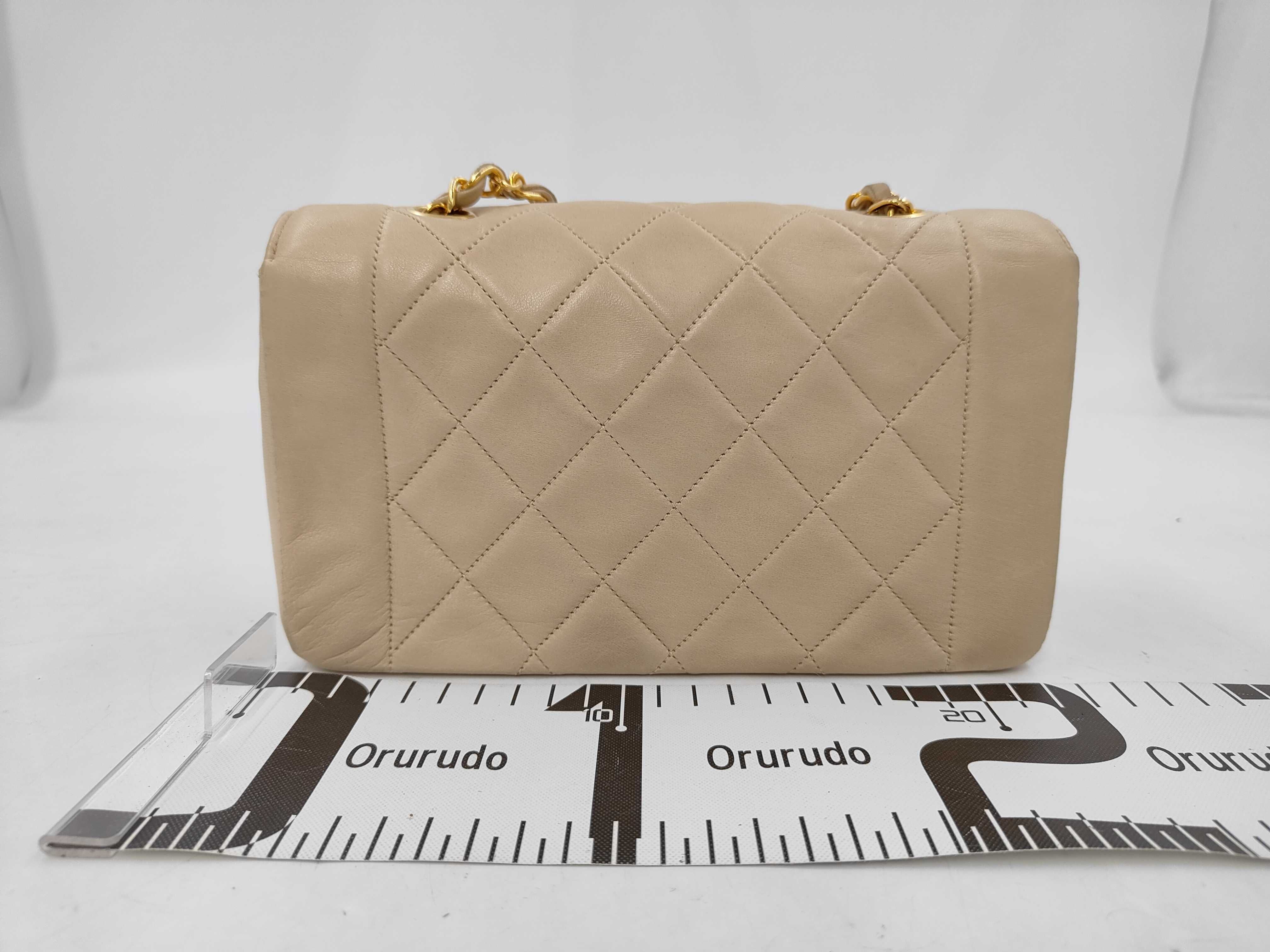 Single Flap Lambskin Beige GP Shoulder Bag — view 2
