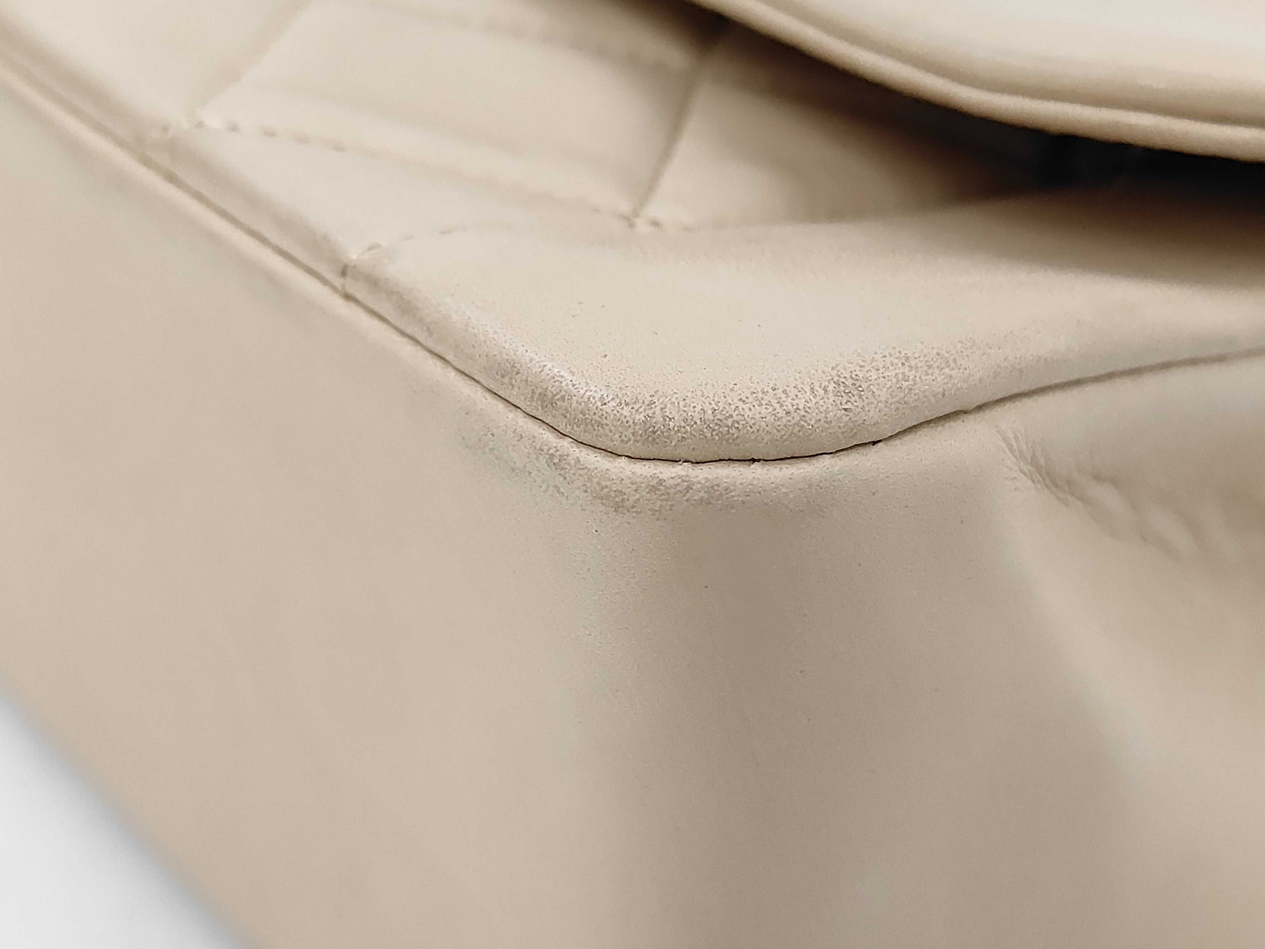 Single Flap Lambskin Beige GP Shoulder Bag — view 6