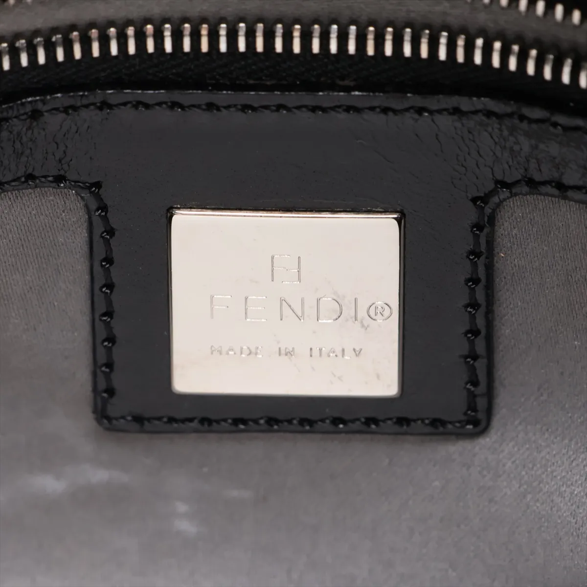 Mamma Bucket Fur and Leather Shoulder Bag, Black — view 9