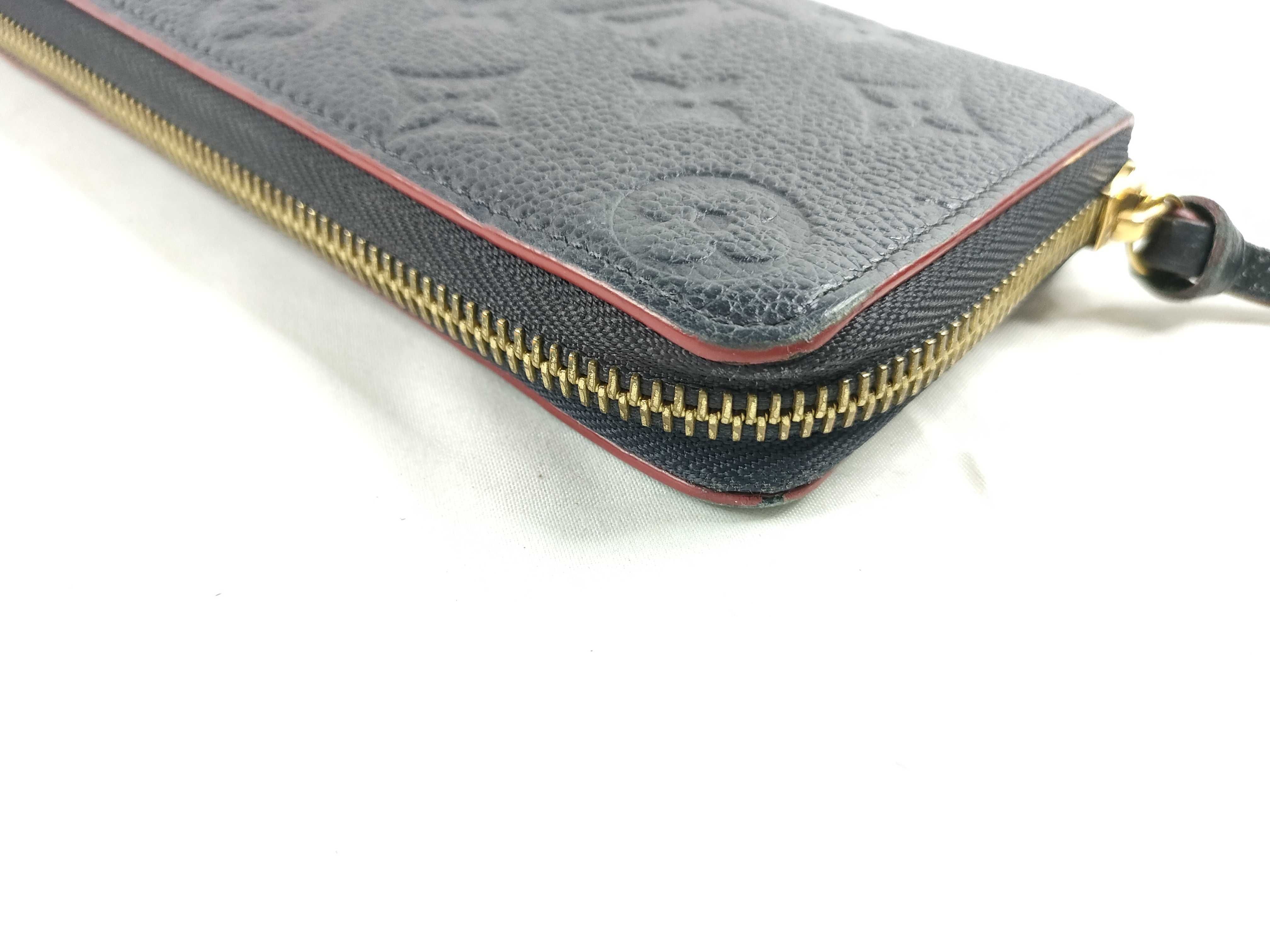 Monogram Empreinte Portefeuille Clemence M69415 Marine Rouge Wallet — view 4
