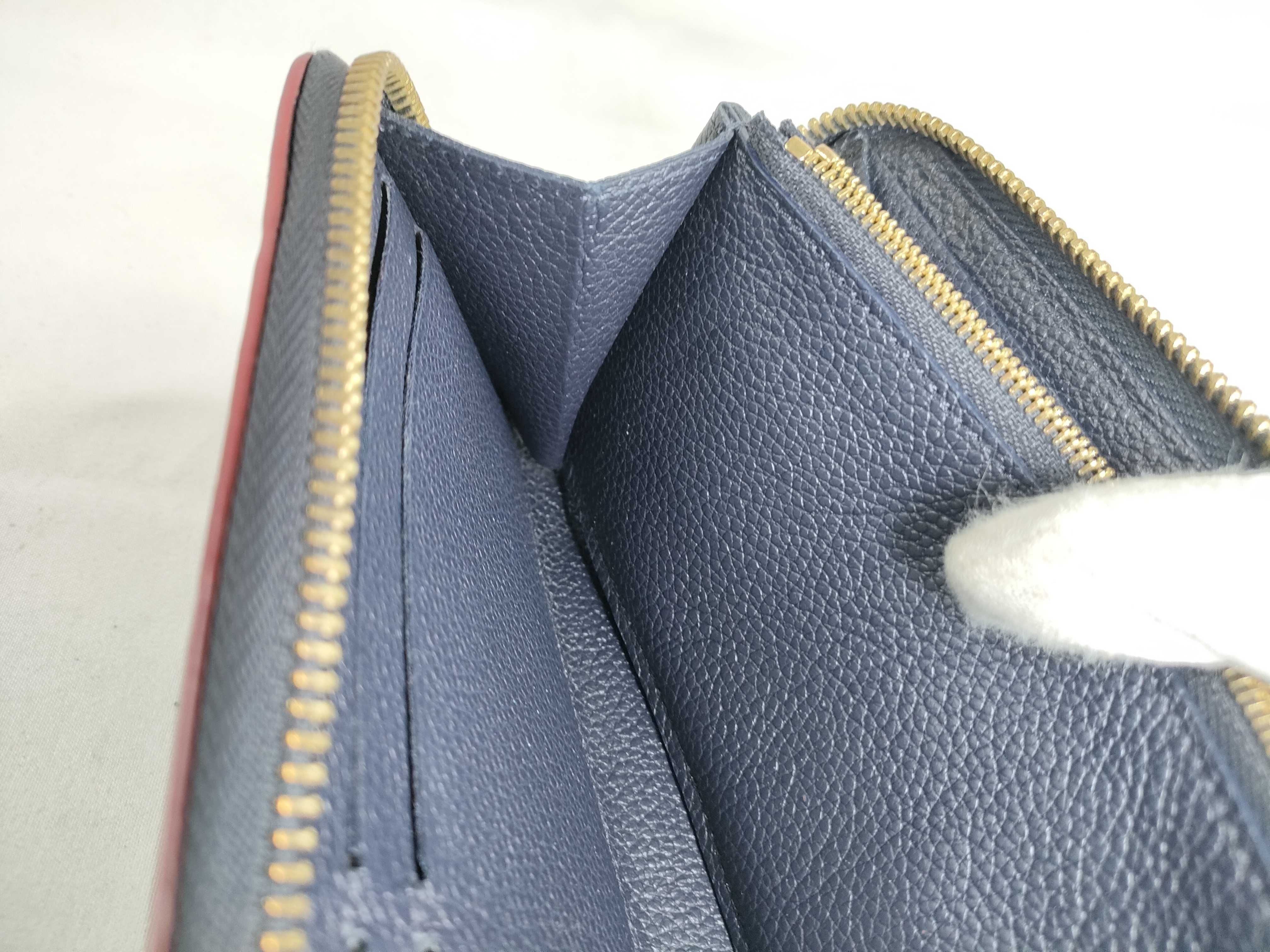 Monogram Empreinte Portefeuille Clemence M69415 Marine Rouge Wallet — view 9