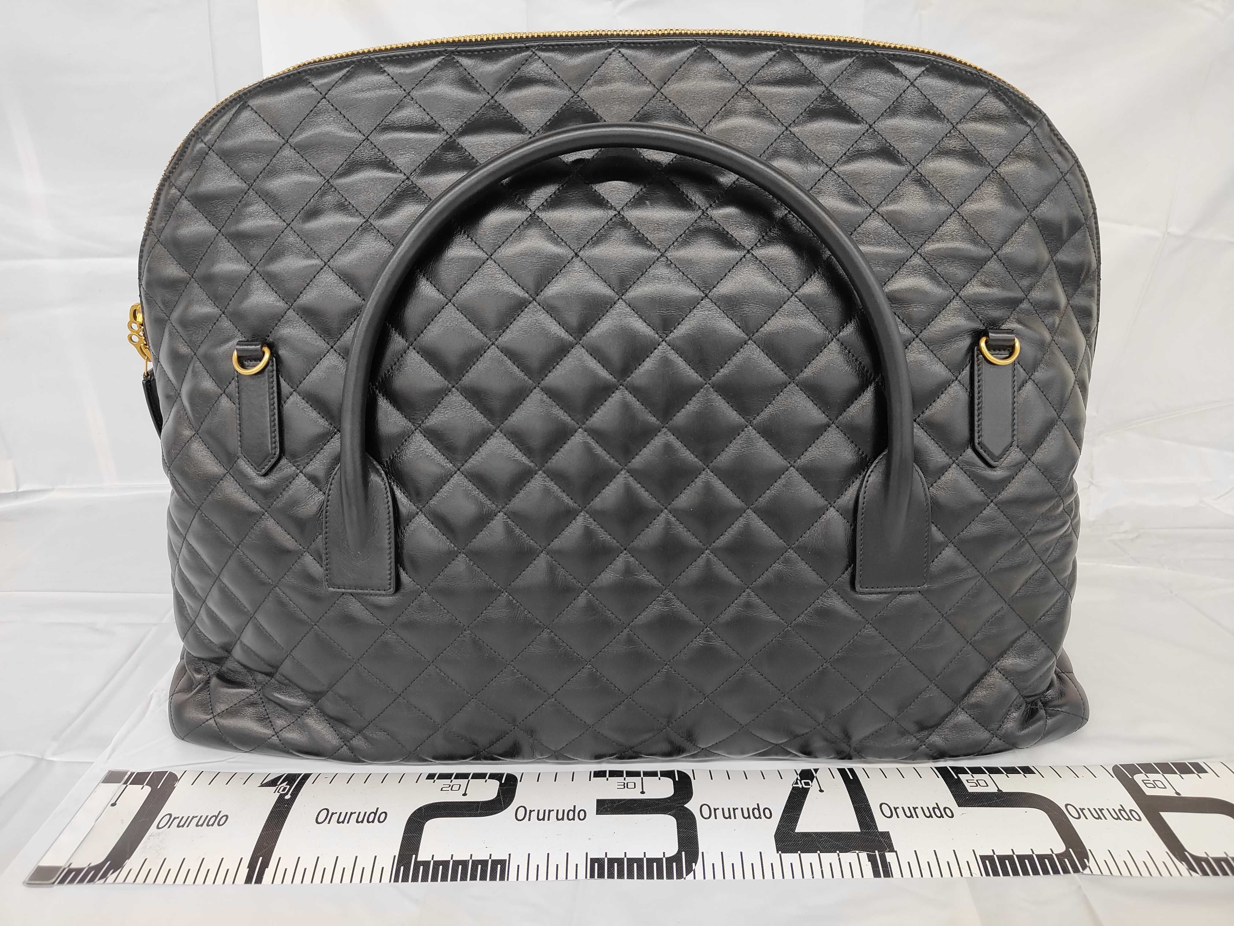Duffle Bag 736009 Leather 2-Way Black Boston Bag — view 2