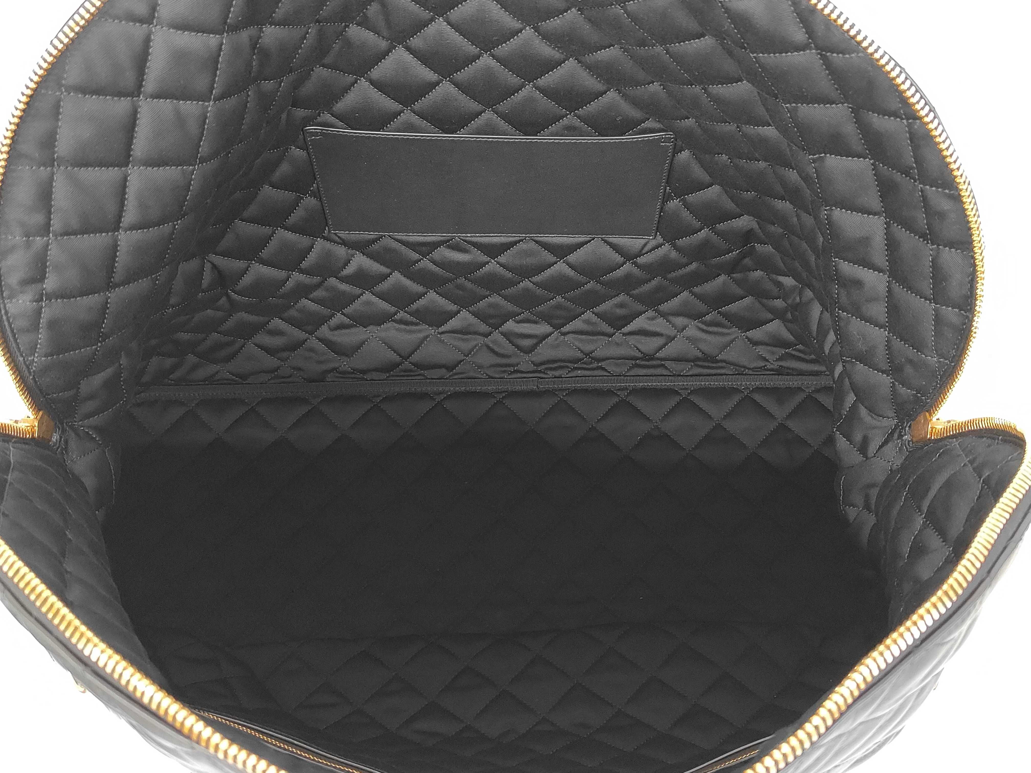 Duffle Bag 736009 Leather 2-Way Black Boston Bag — view 10