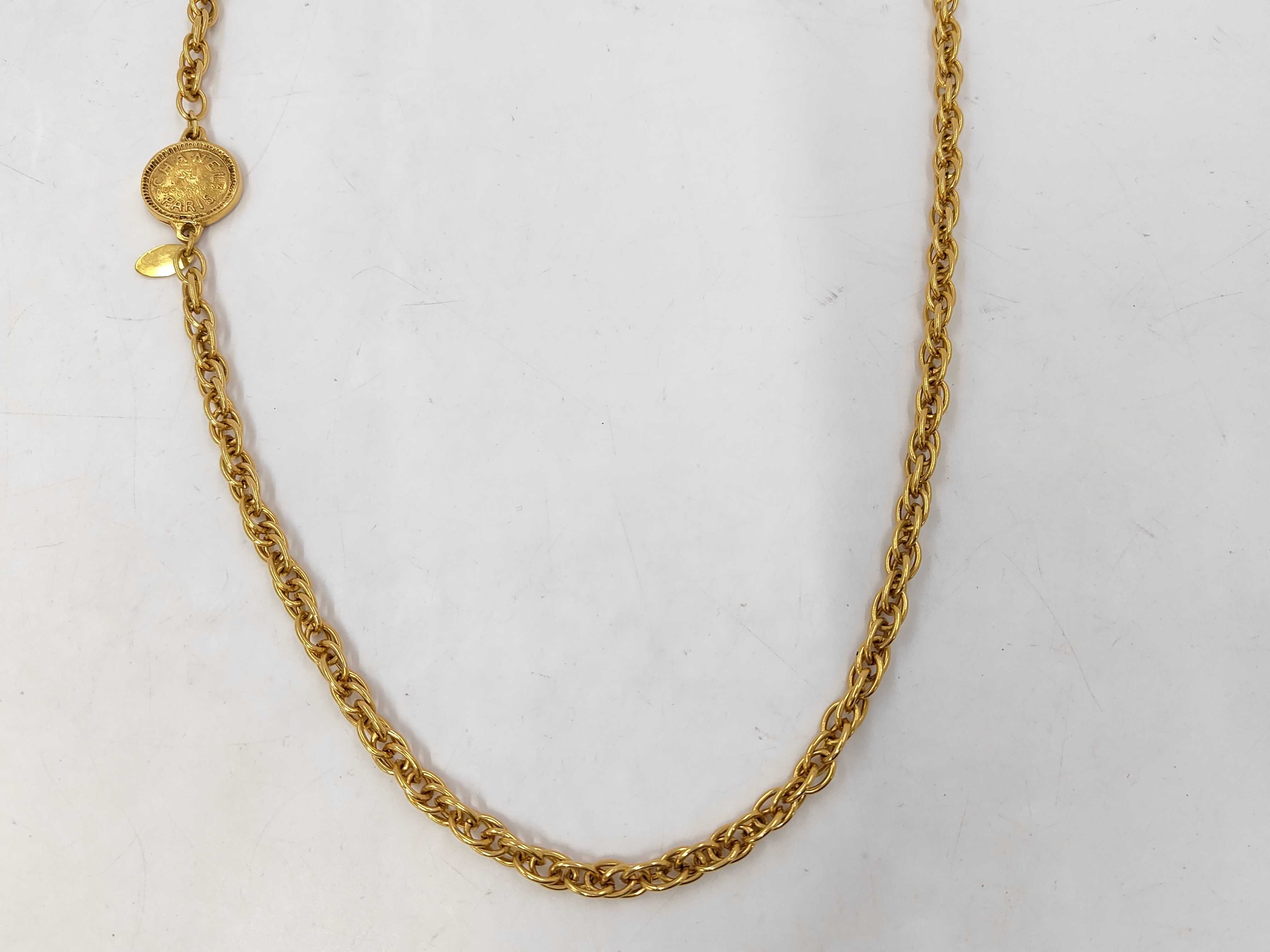 Chain Belt Coin Long Necklace