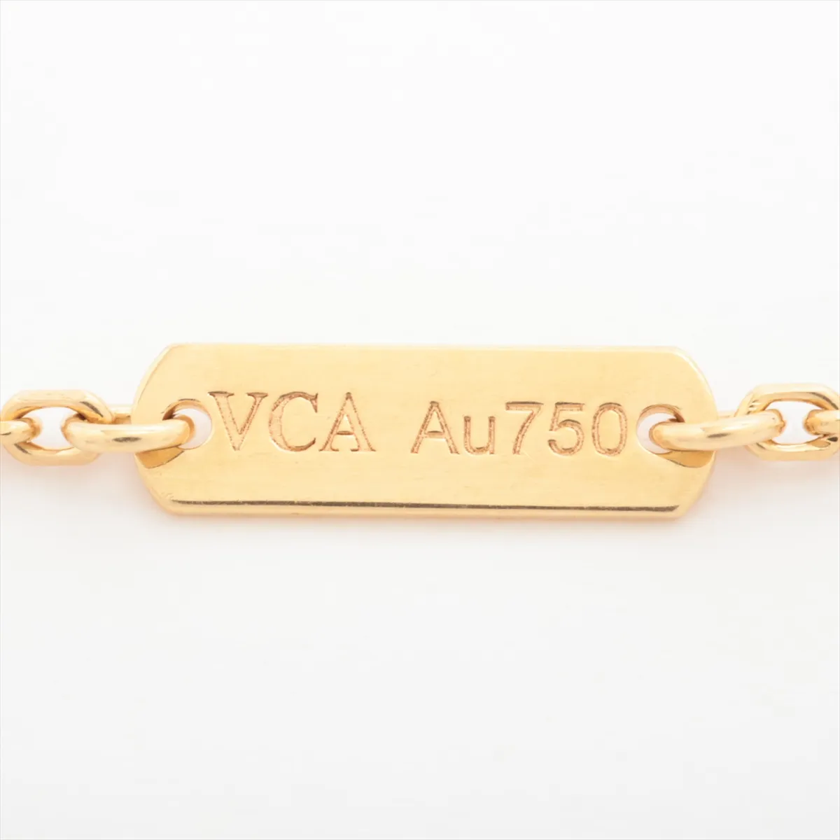 Vintage Alhambra Onyx Necklace 750 (Yellow Gold) 4.9g JB350841 — view 4