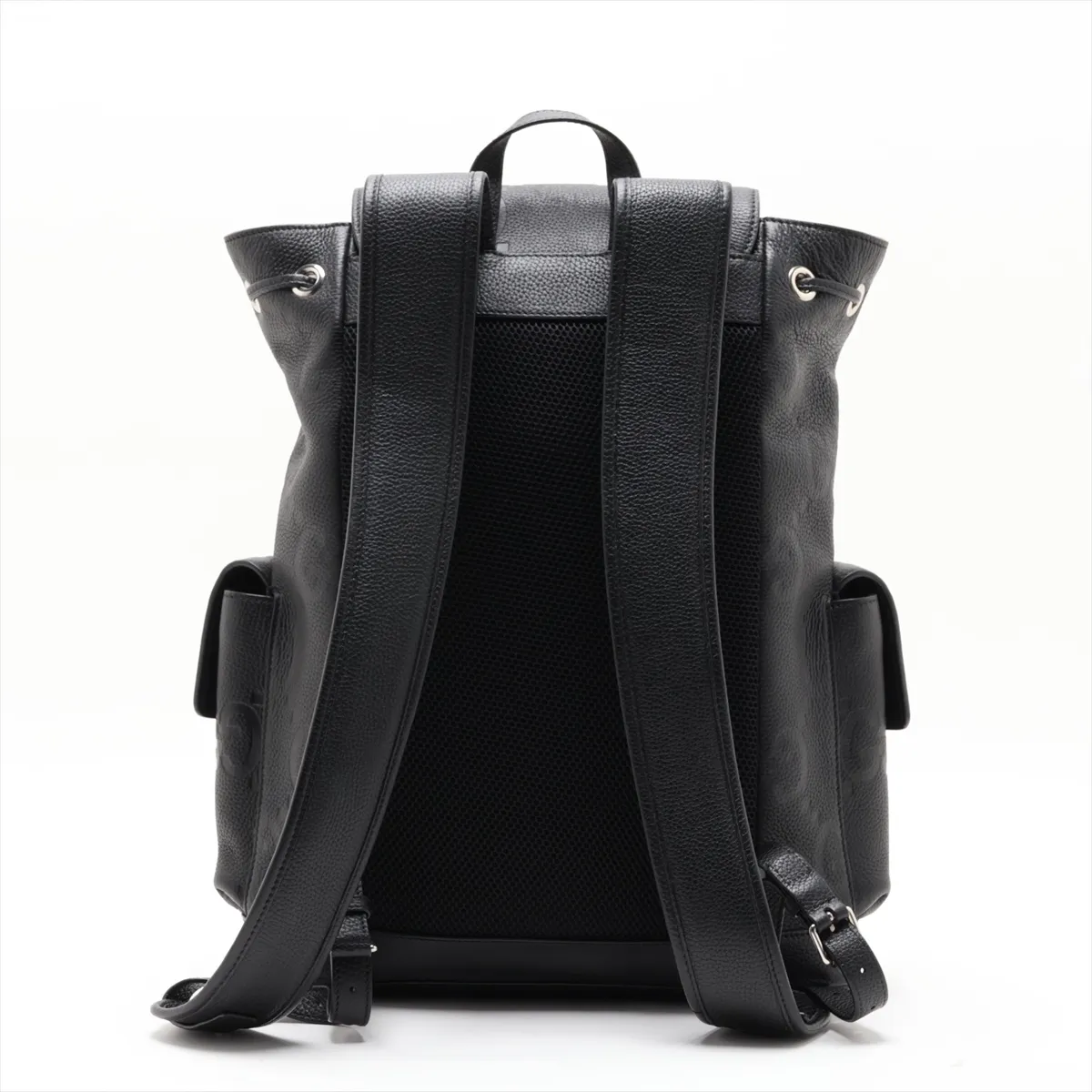 GG Embossed 625770 Leather Backpack/Rucksack, Black — view 2