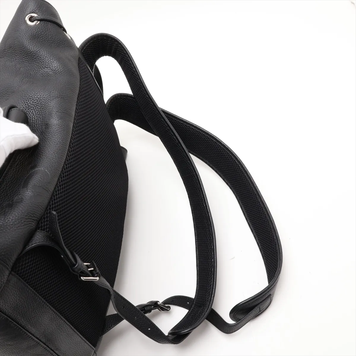 GG Embossed 625770 Leather Backpack/Rucksack, Black — view 6