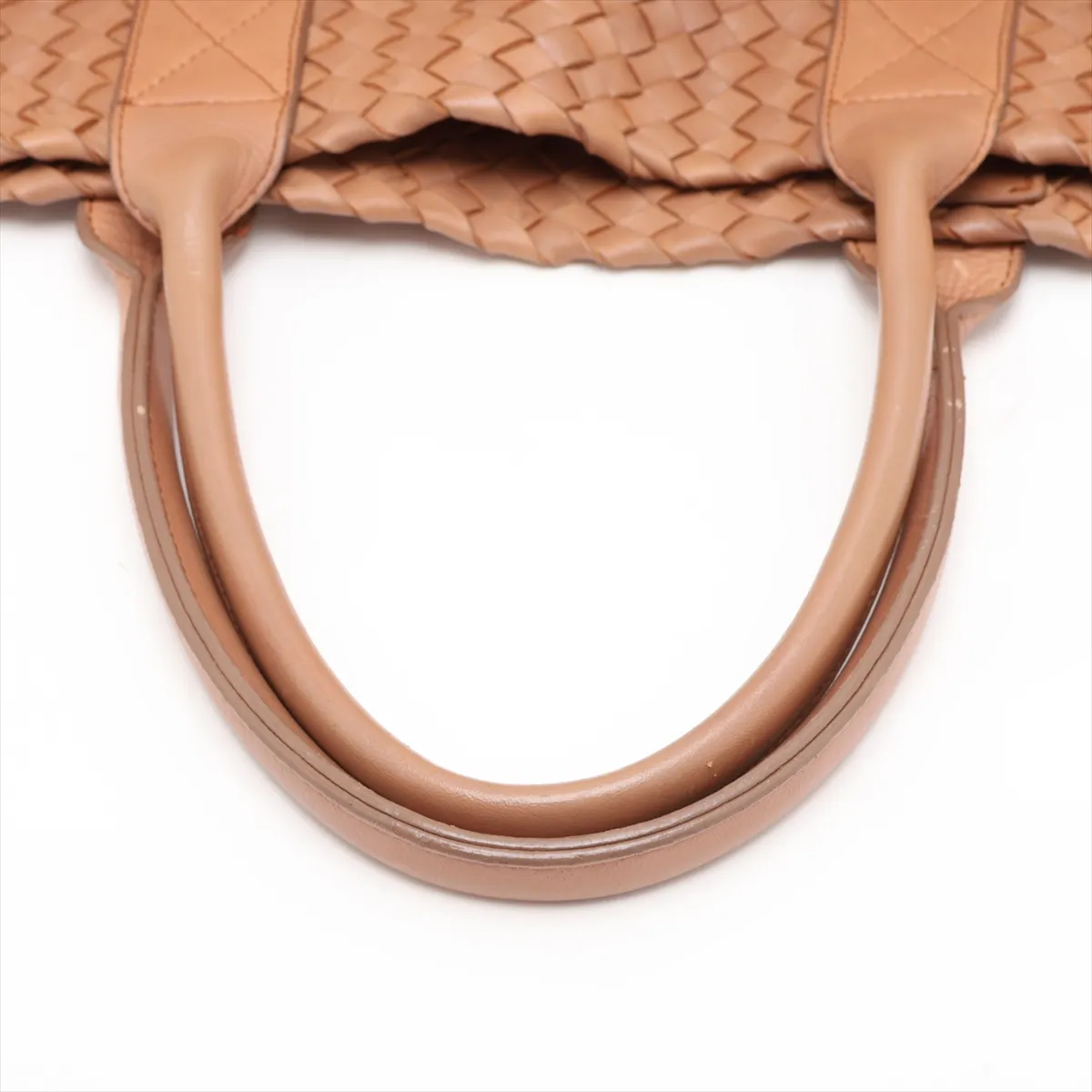 Intrecciato Cabas MM Leather Tote Bag, Brown — view 5