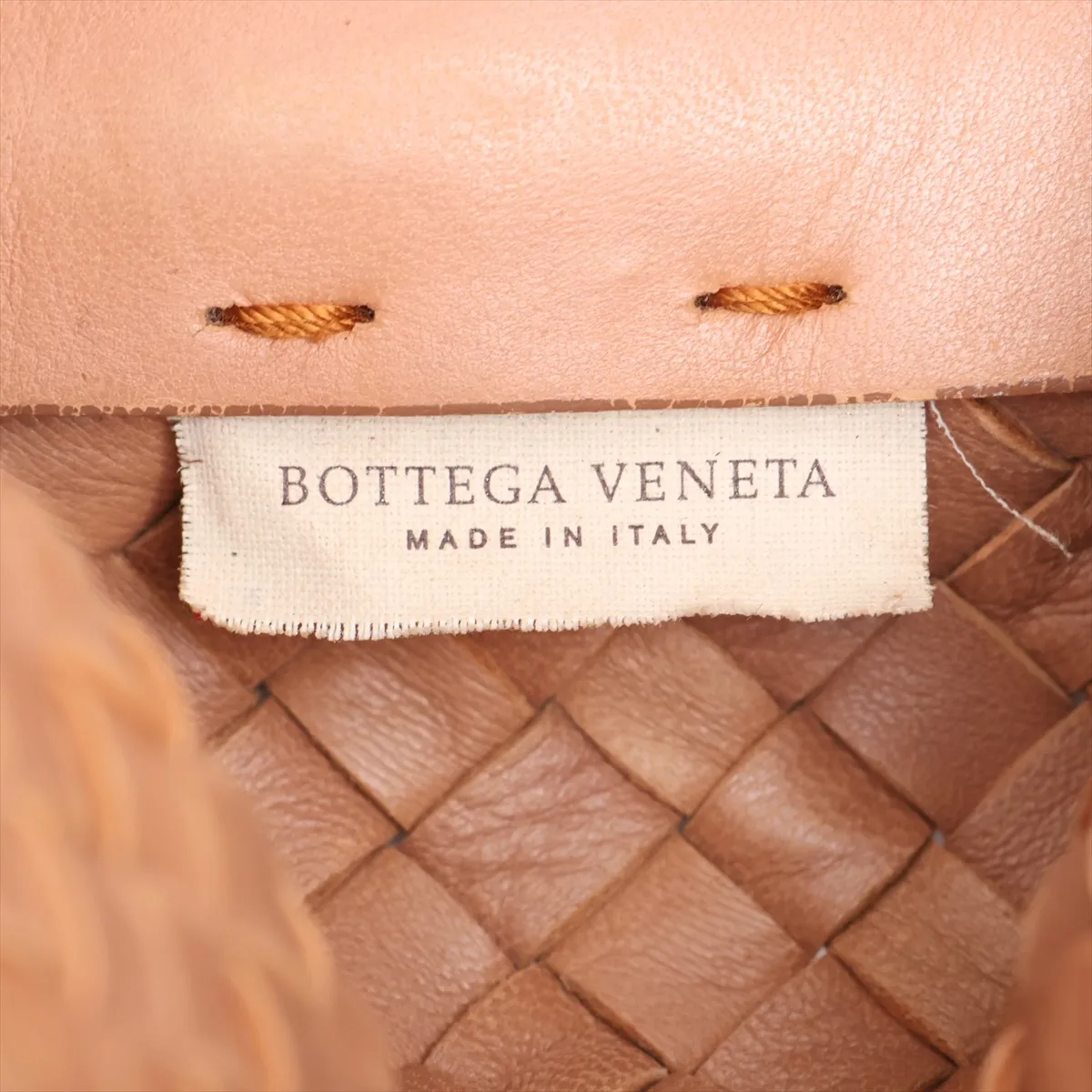 Intrecciato Cabas MM Leather Tote Bag, Brown — view 9