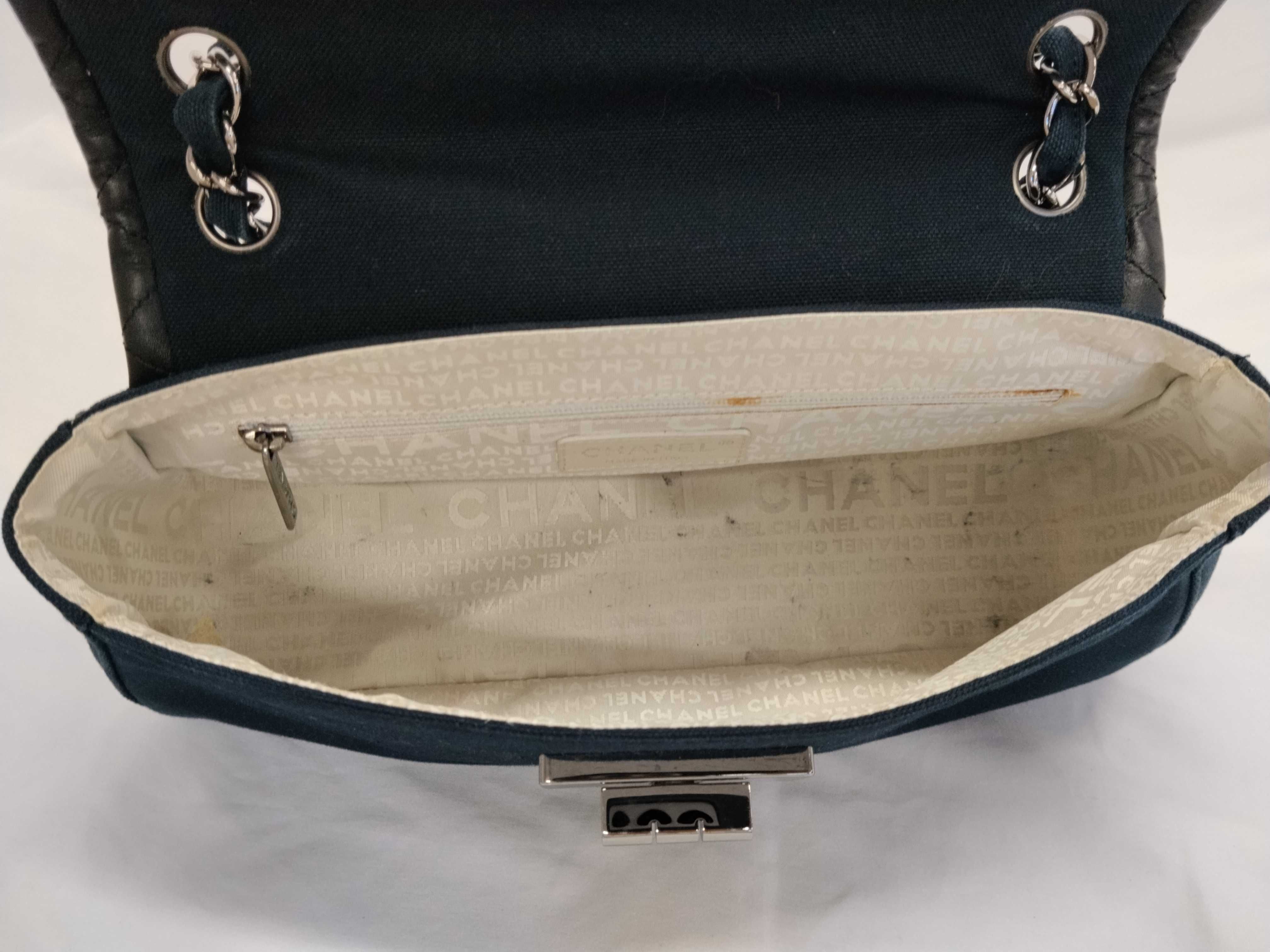 Mademoiselle 2.55 Canvas x Leather Shoulder Bag (Consideration for internal contamination) — view 14