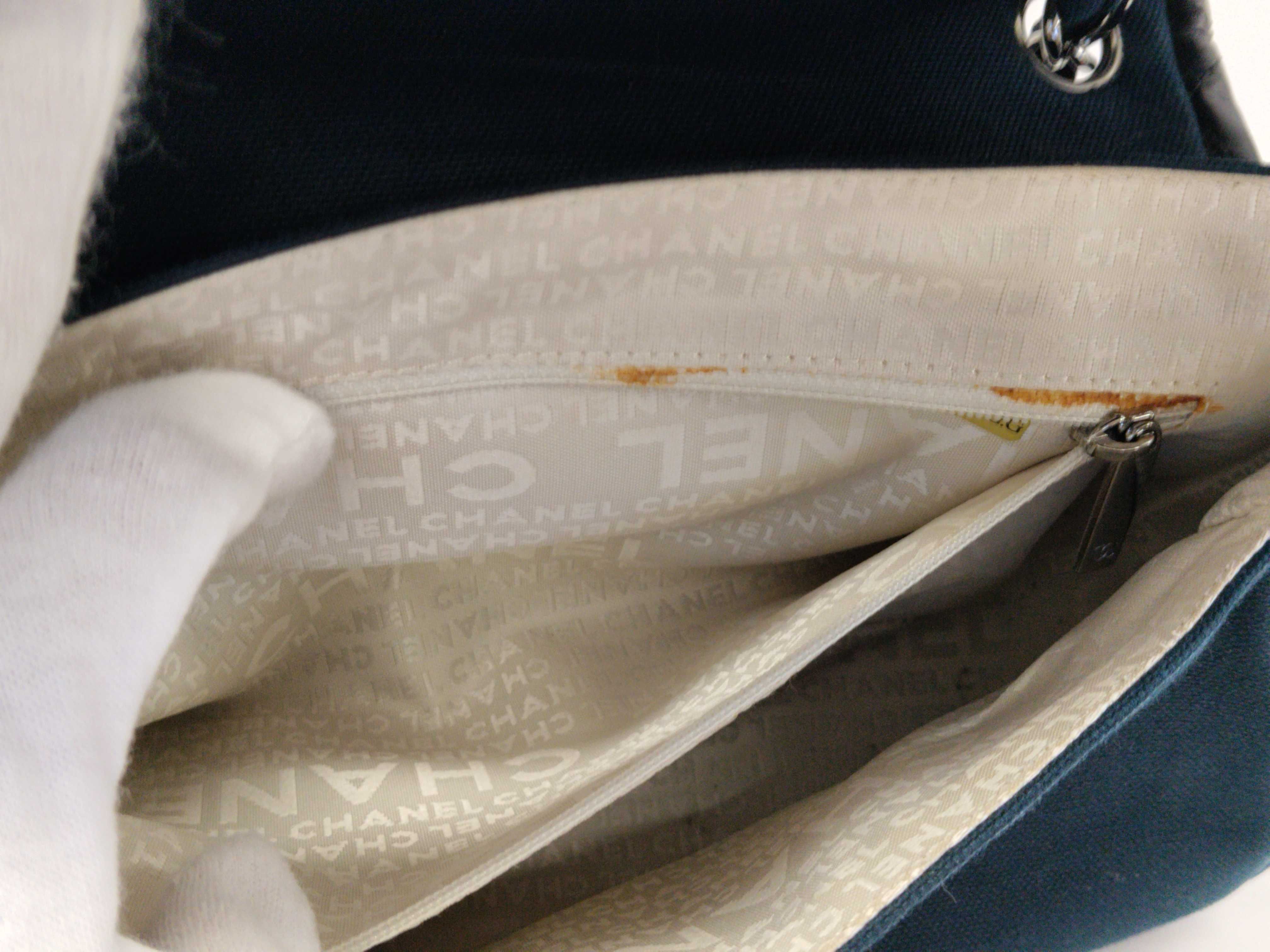 Mademoiselle 2.55 Canvas x Leather Shoulder Bag (Consideration for internal contamination) — view 15
