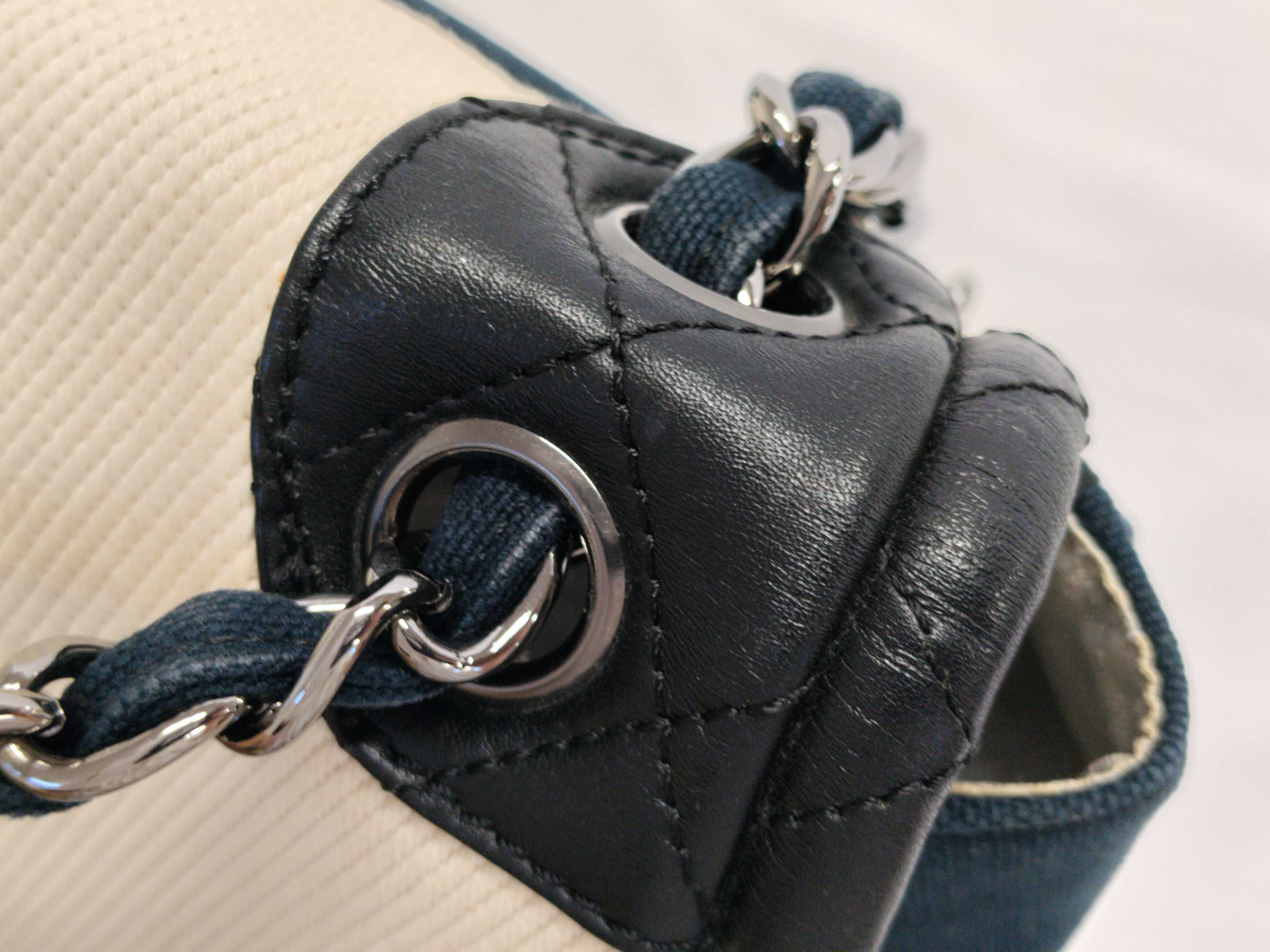 Mademoiselle 2.55 Canvas x Leather Shoulder Bag (Consideration for internal contamination) — view 5