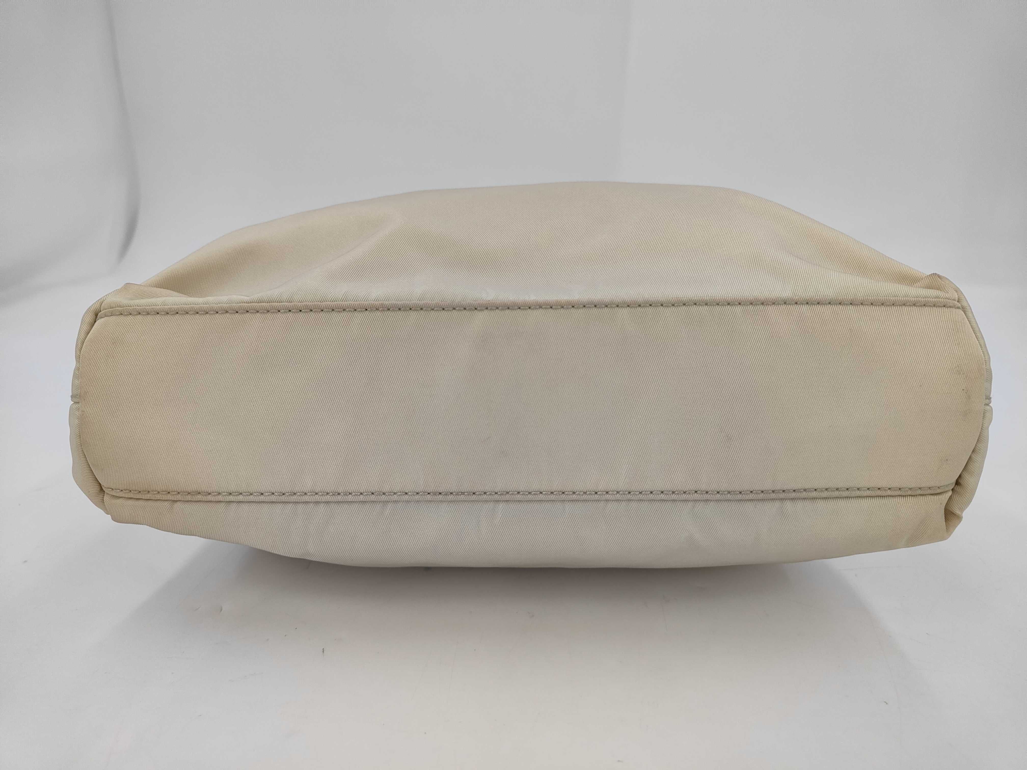 Nylon Shoulder Bag, Beige — view 7