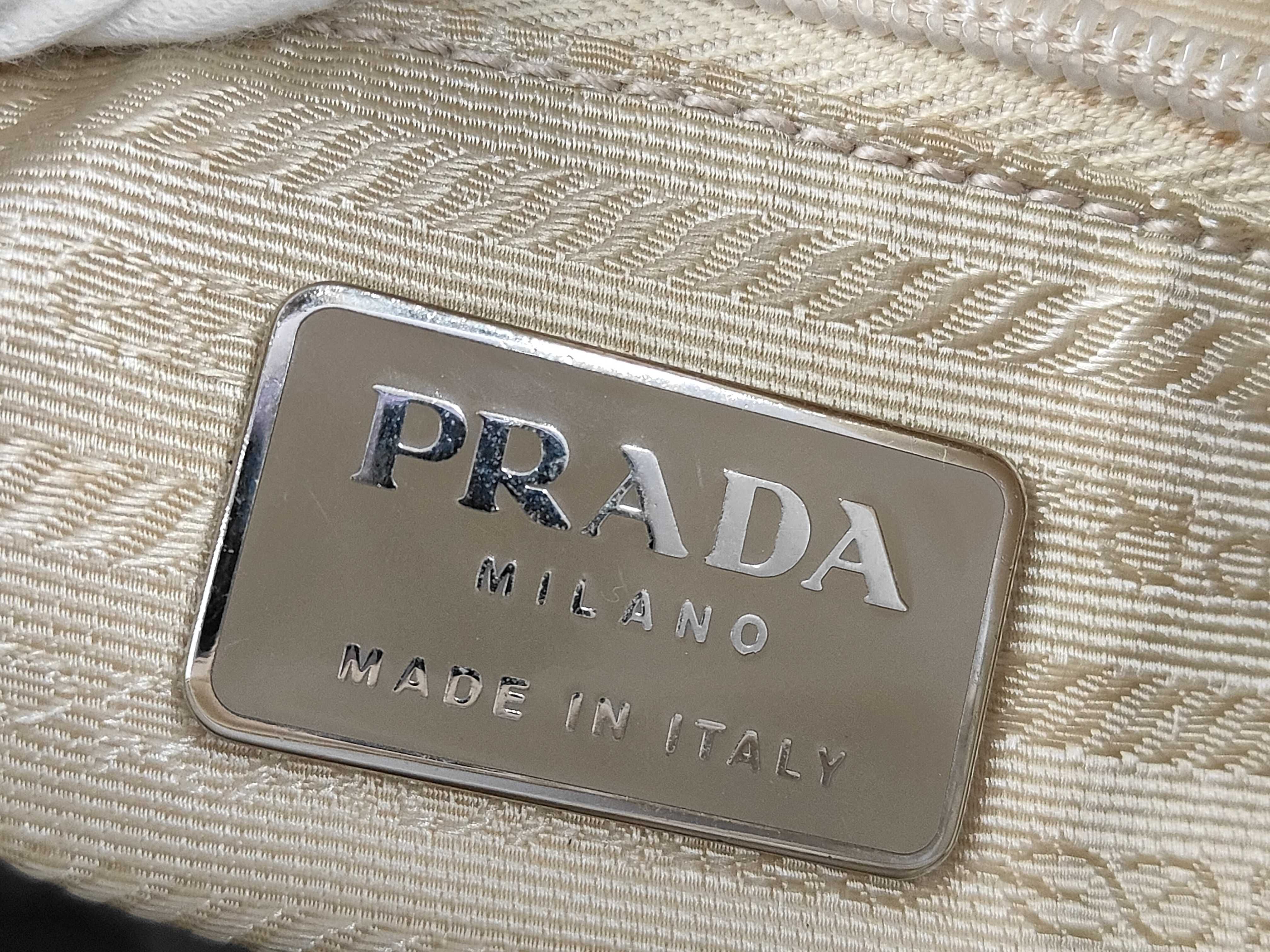 Nylon Shoulder Bag, Beige — view 9