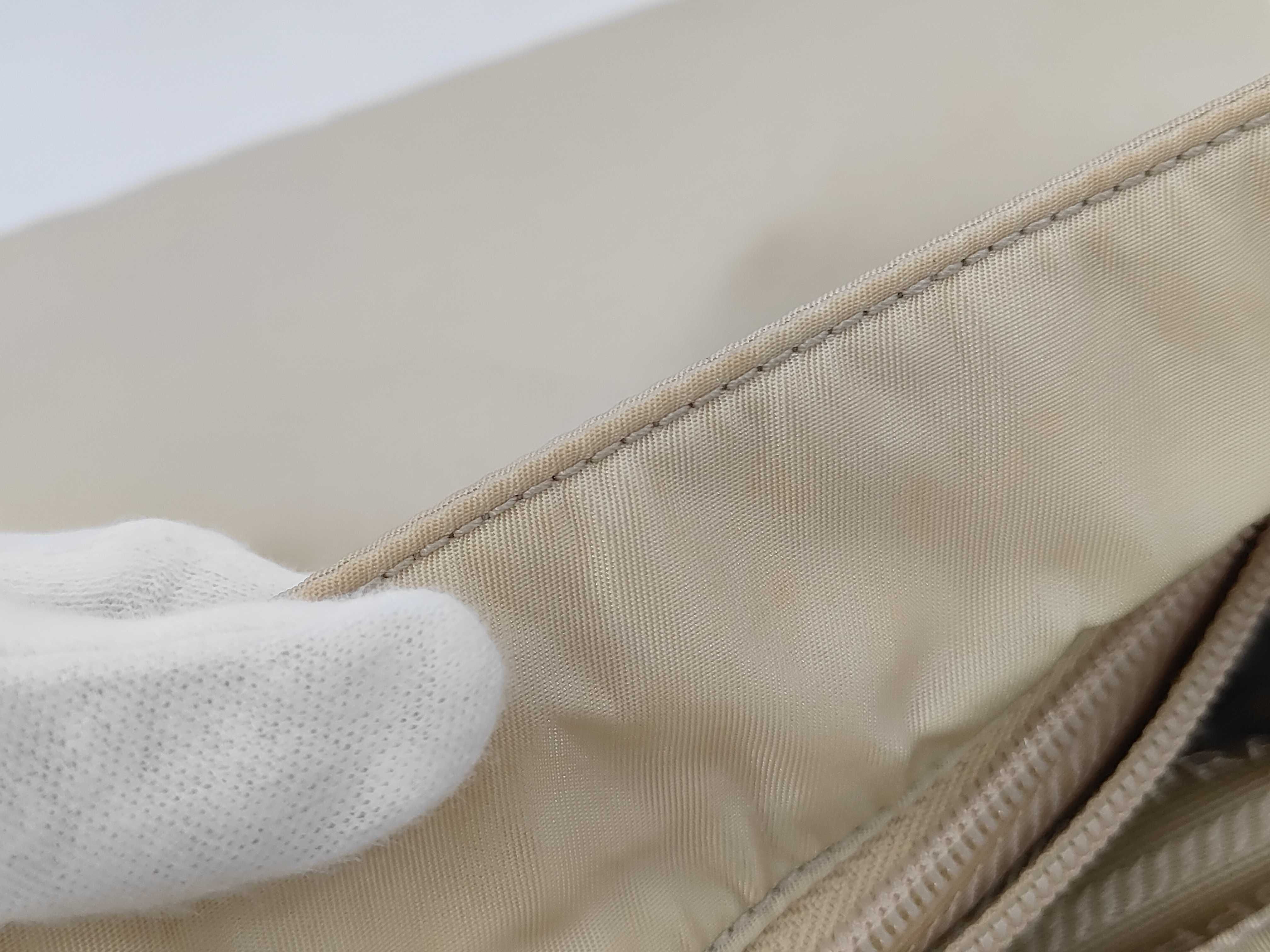 Nylon Shoulder Bag, Beige — view 10