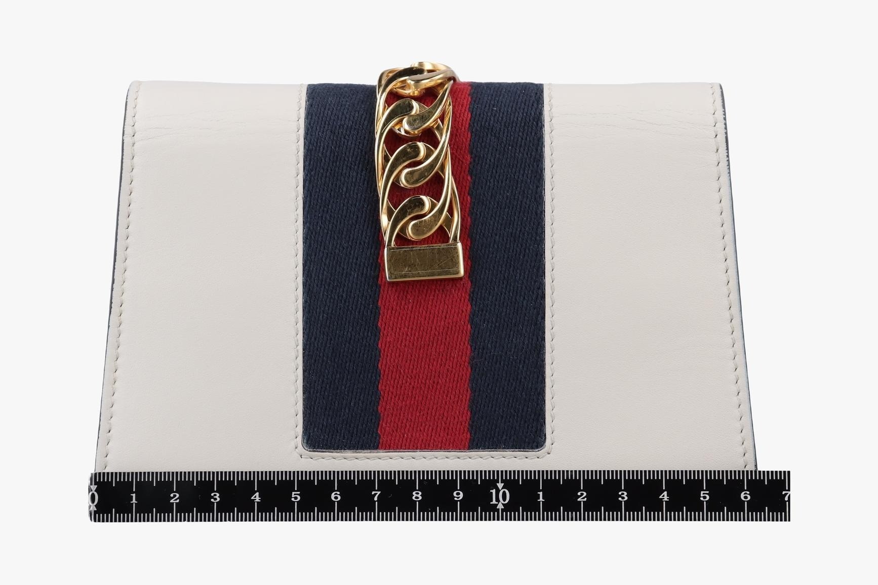 Sylvie Leather Ivory x Navy x Red — view 2