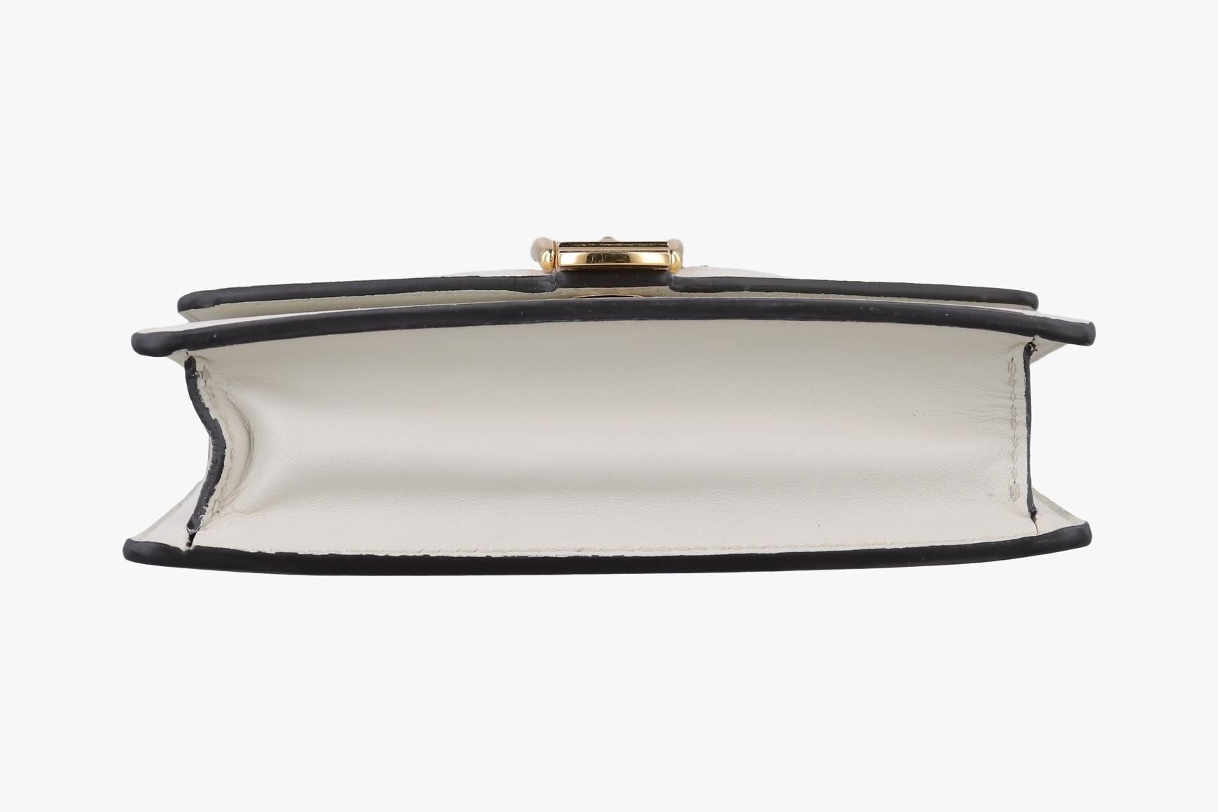 Sylvie Leather Ivory x Navy x Red — view 3