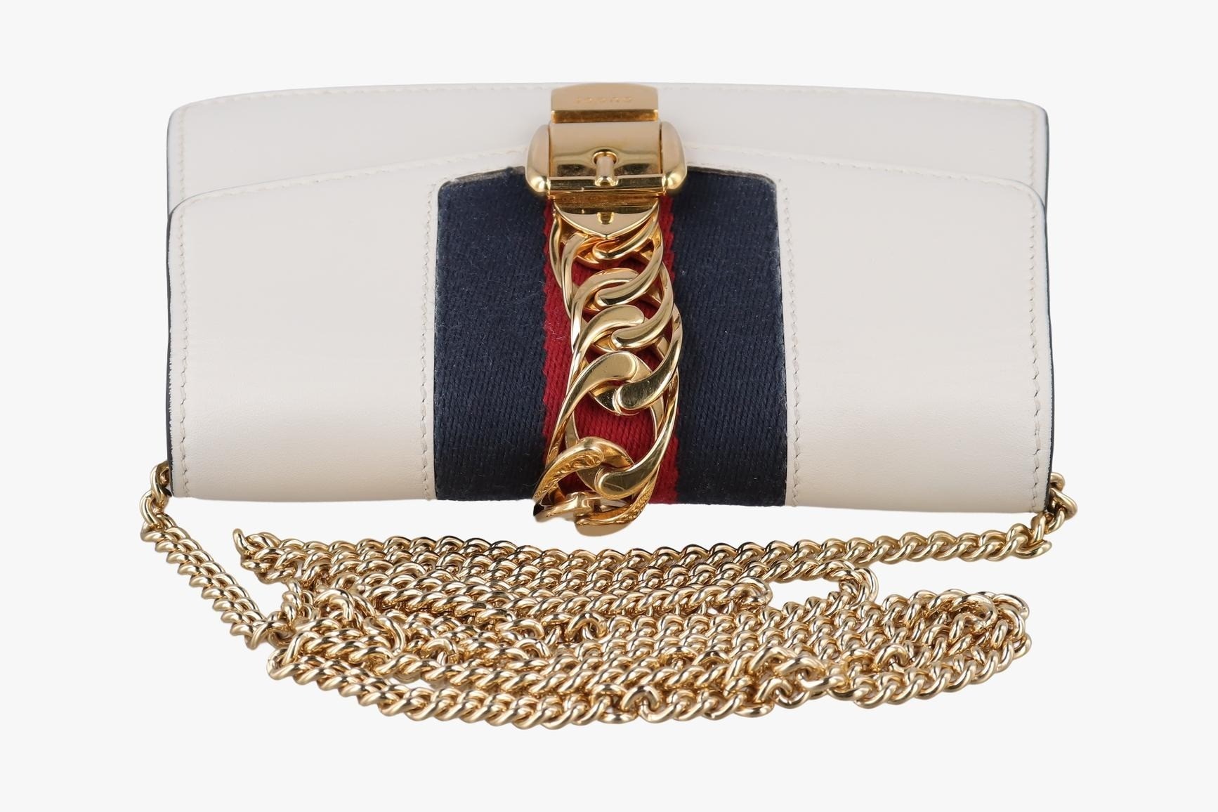 Sylvie Leather Ivory x Navy x Red — view 5