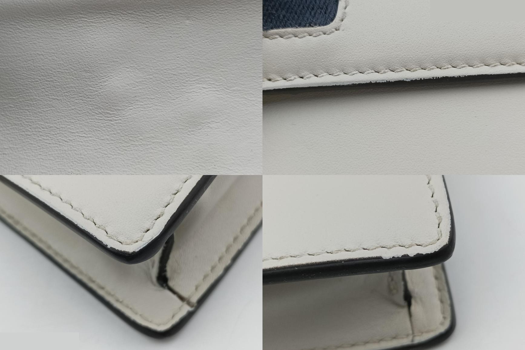 Sylvie Leather Ivory x Navy x Red — view 9