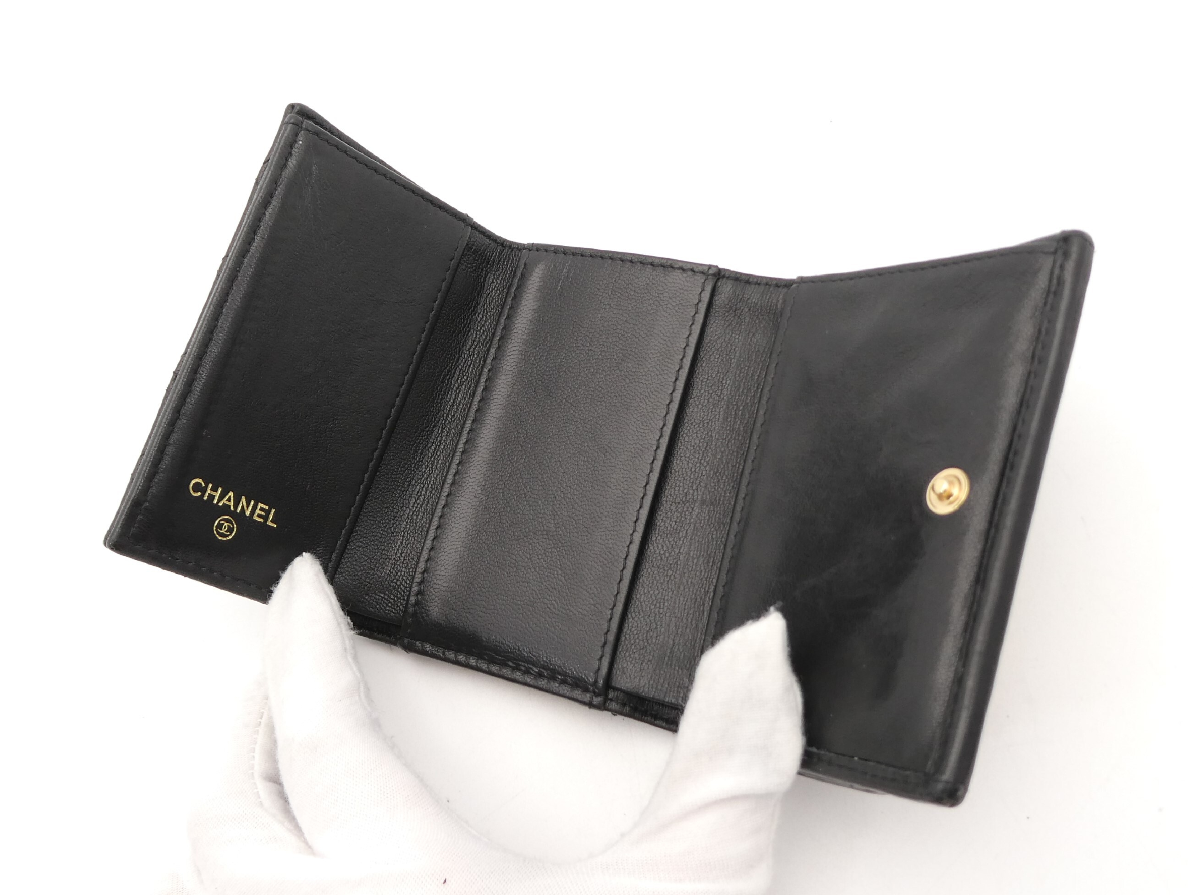 Boy Chanel Matelassé Coco Mark Tri-fold Wallet — view 6