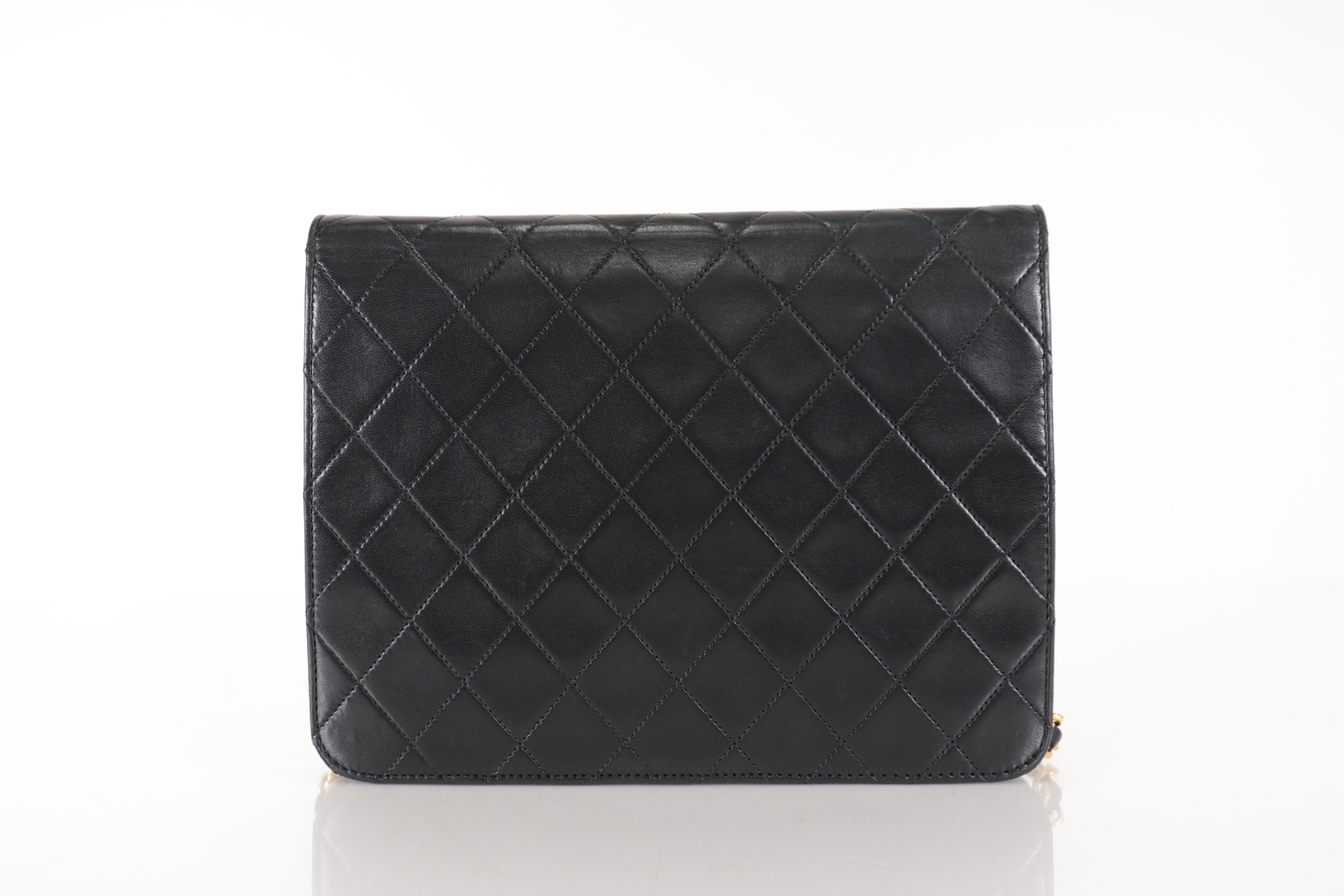Push-Lock Lambskin Chain Shoulder Bag (Series 7) — view 2