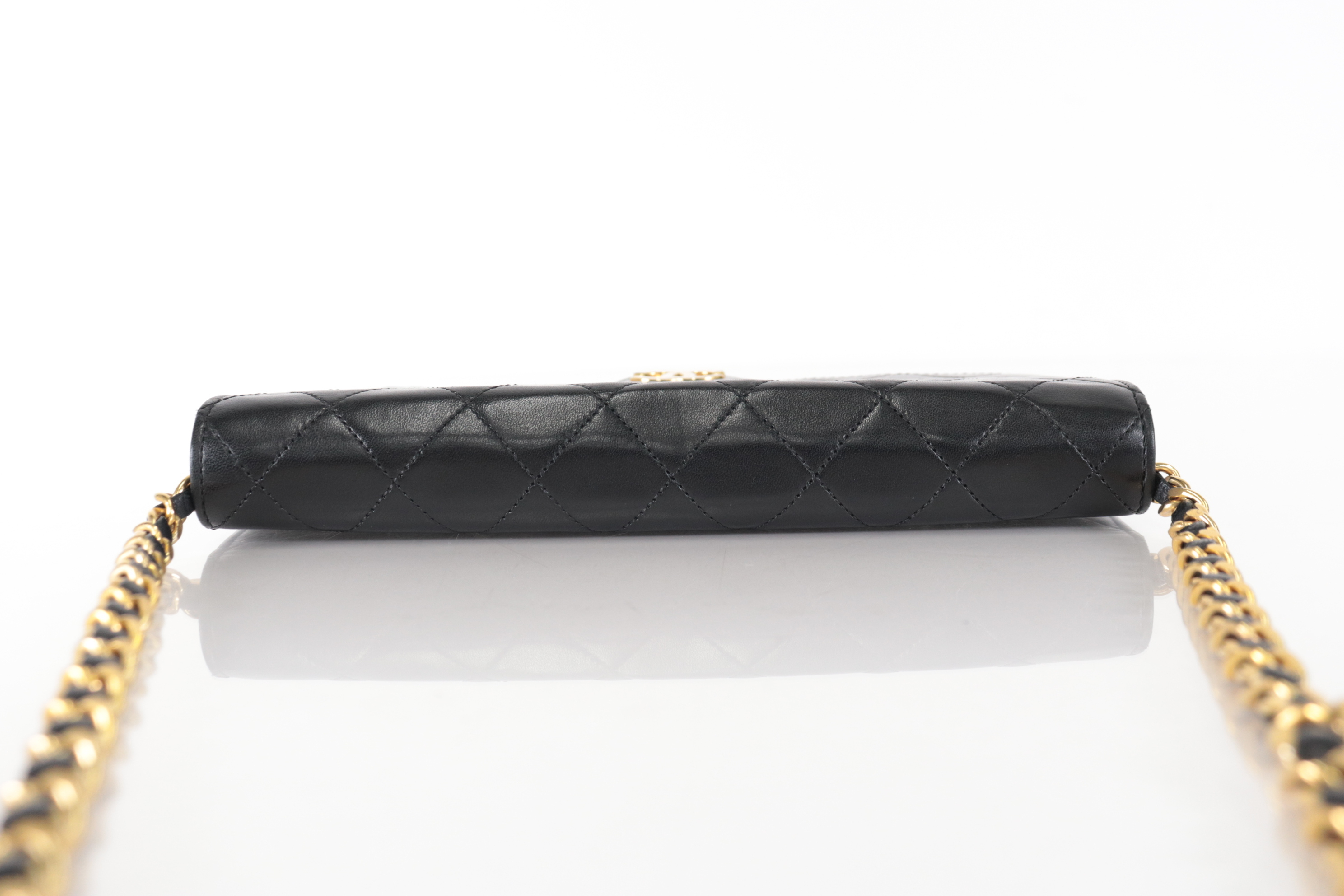 Push-Lock Lambskin Chain Shoulder Bag (Series 7) — view 5
