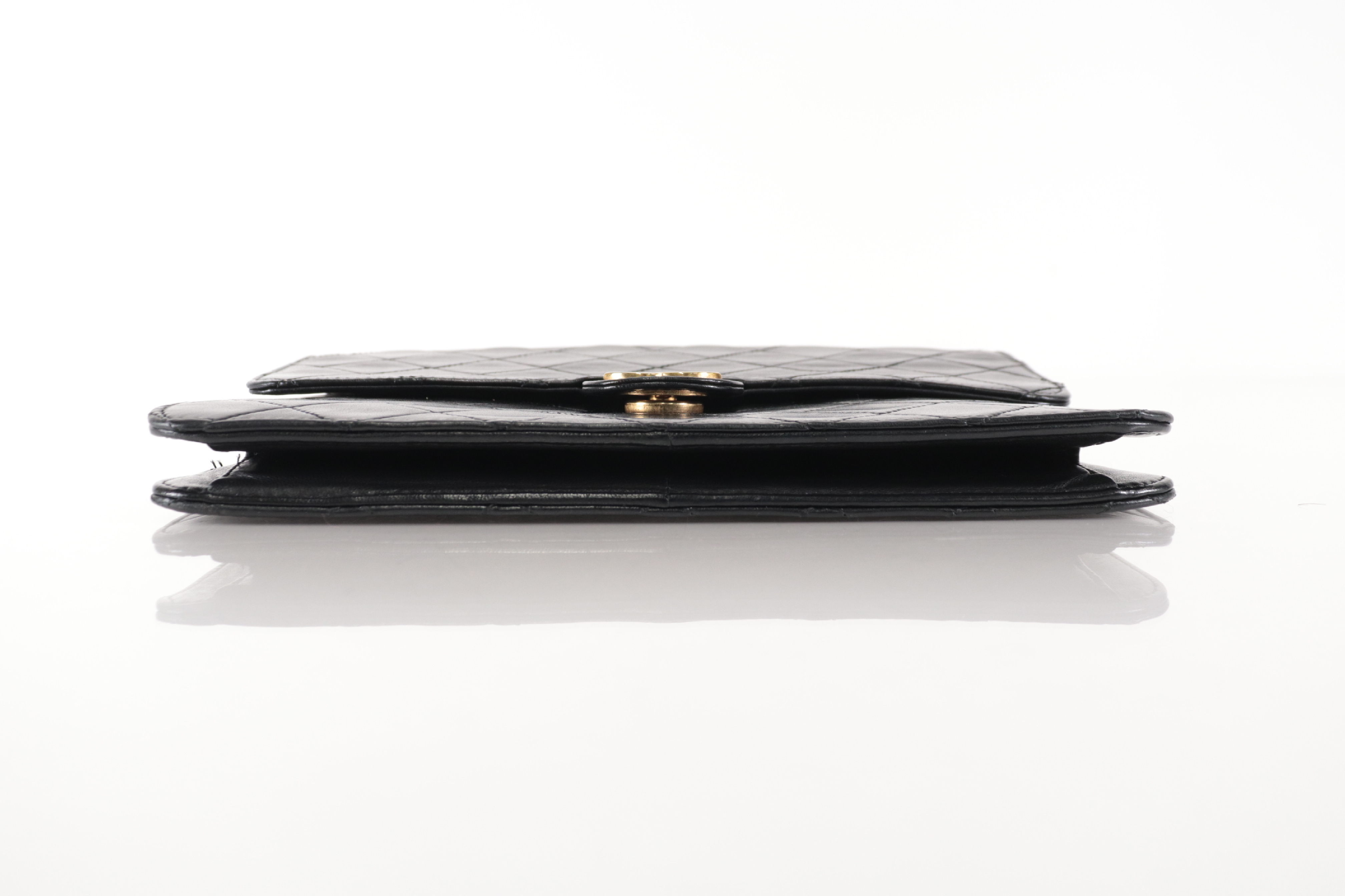 Push-Lock Lambskin Chain Shoulder Bag (Series 7) — view 6