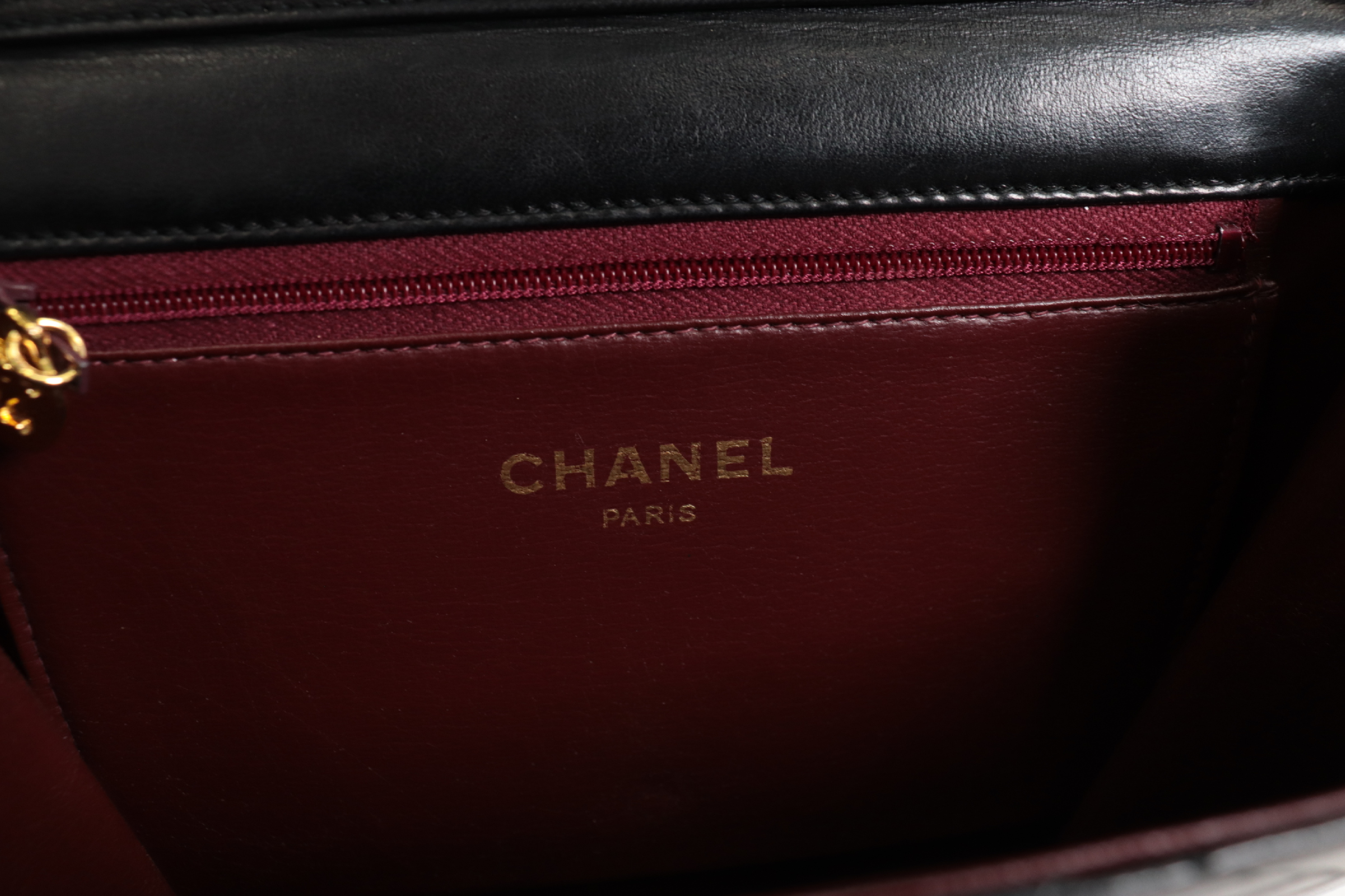 Push-Lock Lambskin Chain Shoulder Bag (Series 7) — view 7